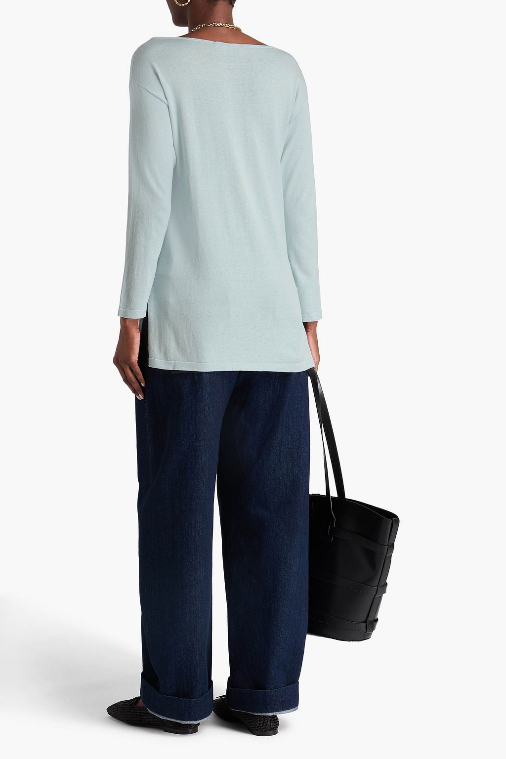GENTRYPORTOFINO Pullover aus einer Seiden-Baumwollmischung