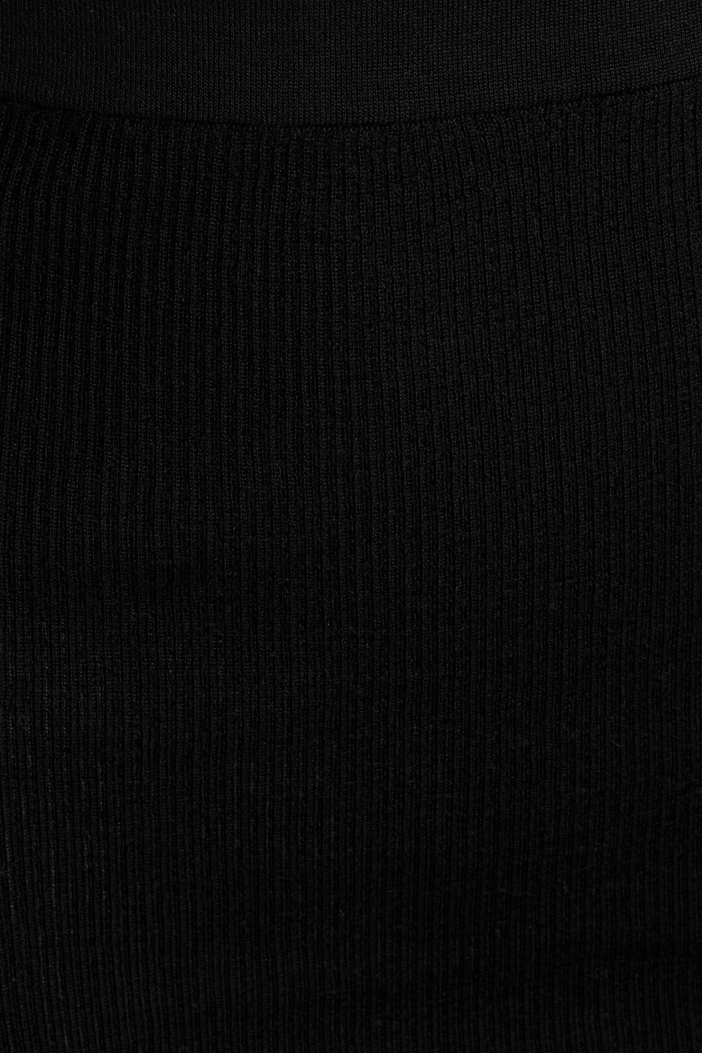 RICK OWENS Sacri ribbed wool-blend maxi pencil skirt