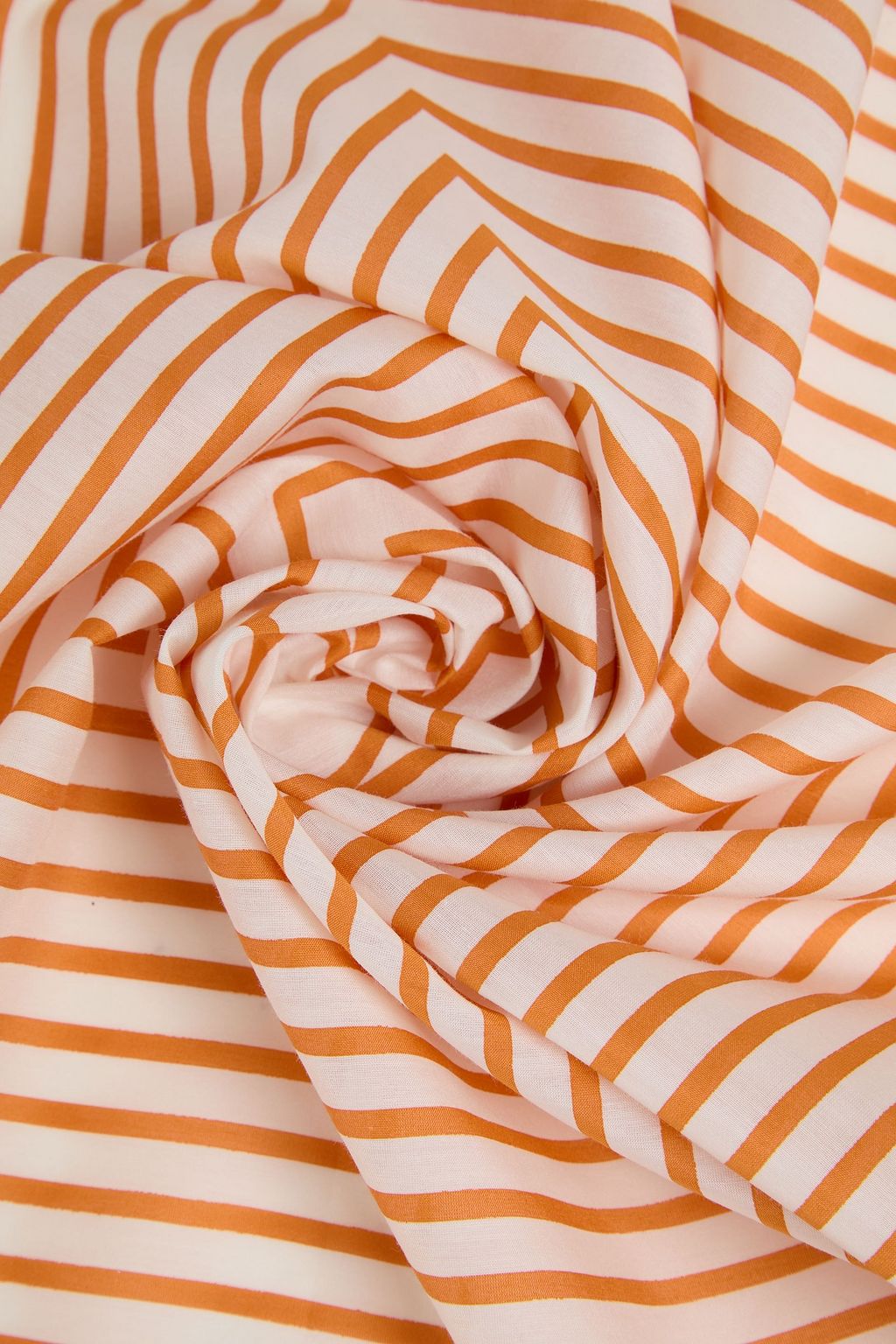 TOTEME Striped cotton and silk-blend scarf