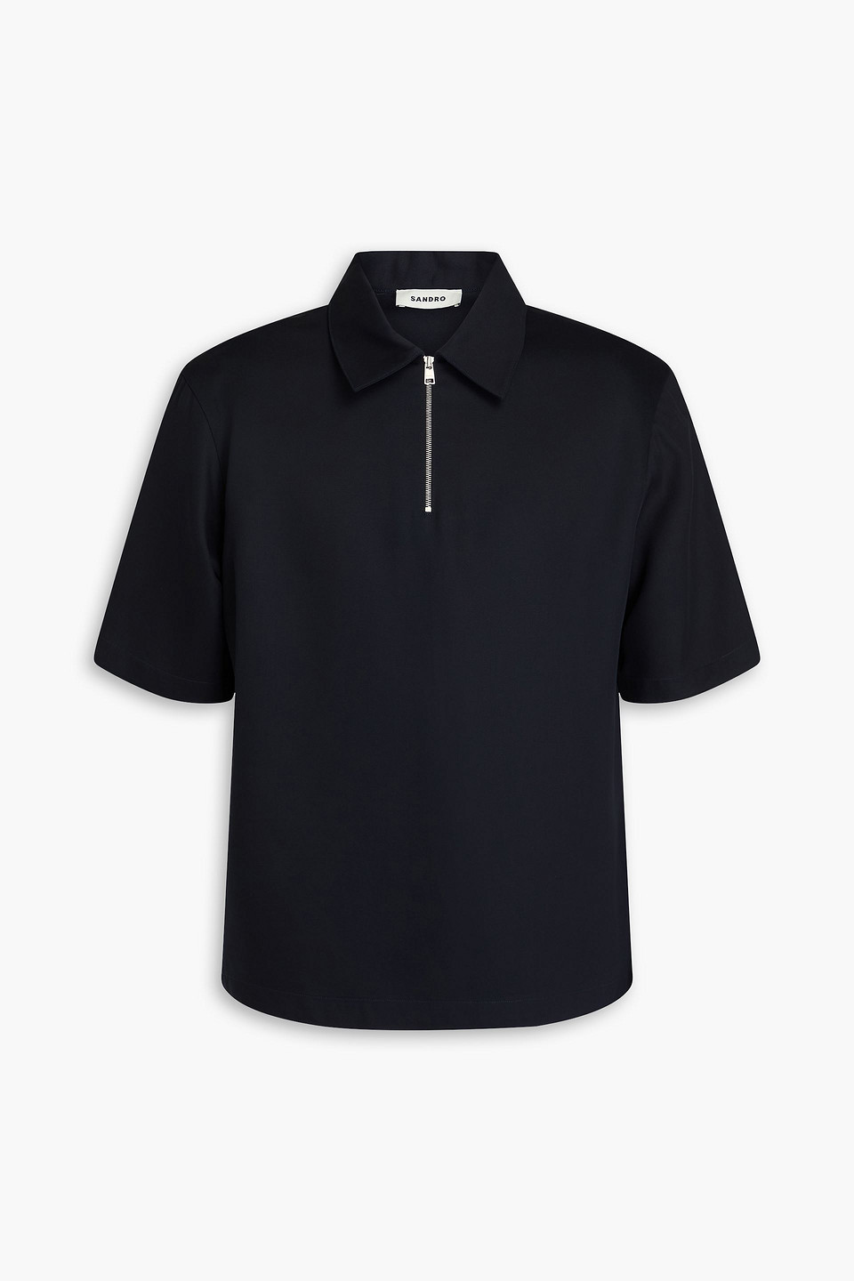 Sandro Hemd Aus Twill Aus Einer Lyocellmischung In Blue