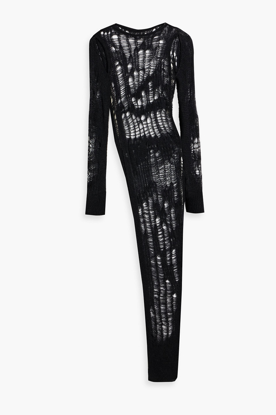 Rick Owens Spider Open-knit Top In Black