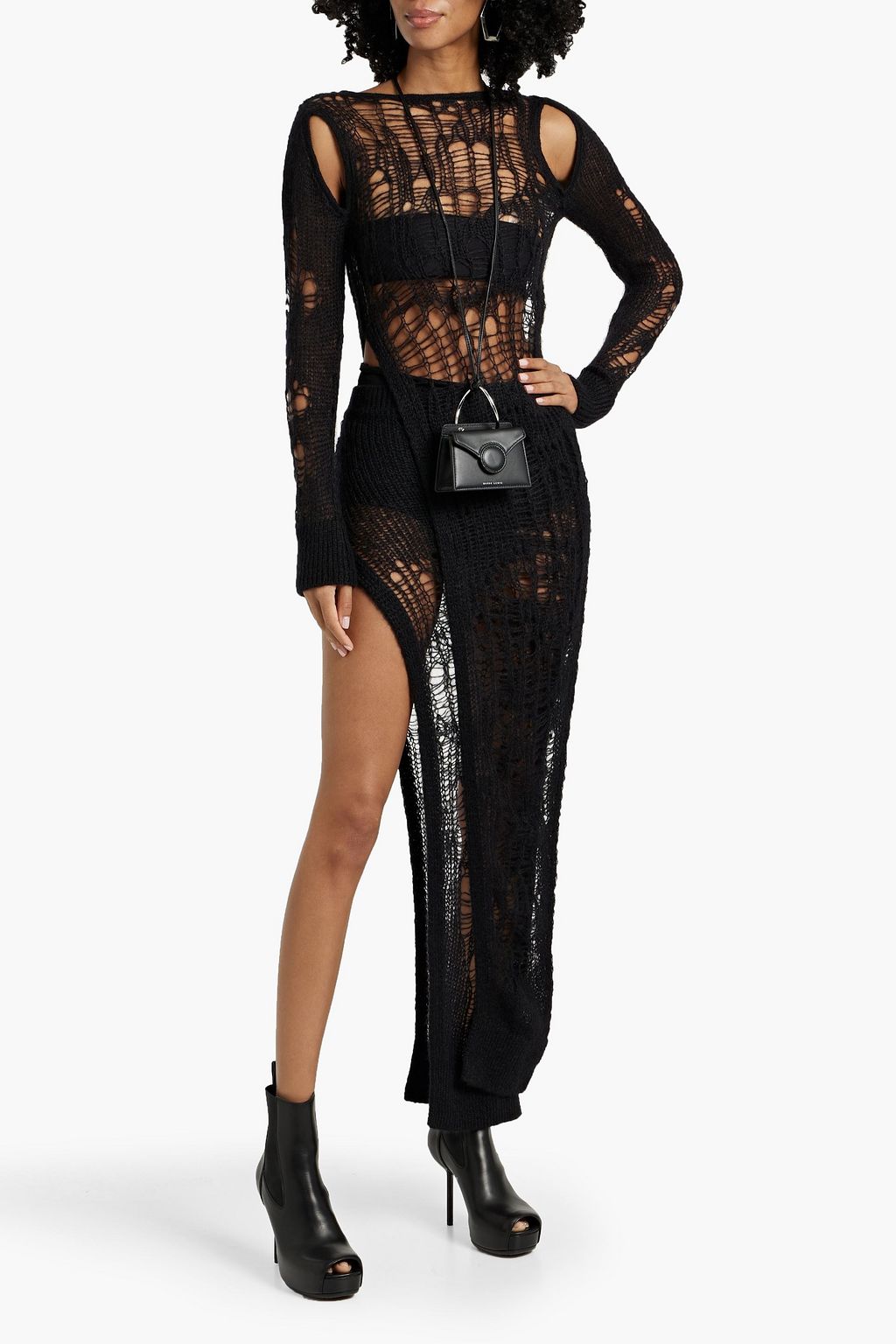 RICK OWENS Spider open-knit top