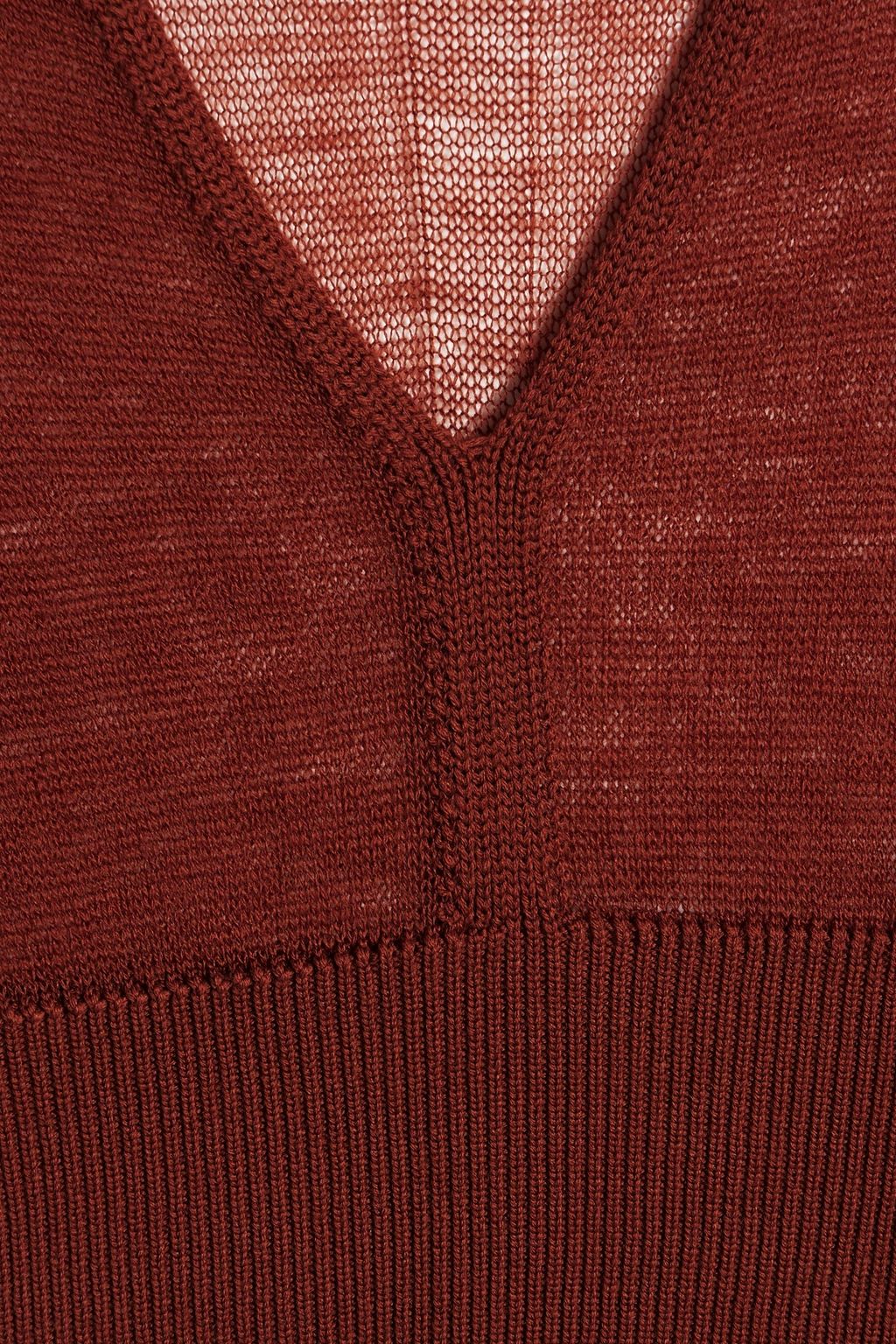 RICK OWENS Henna cropped wool top