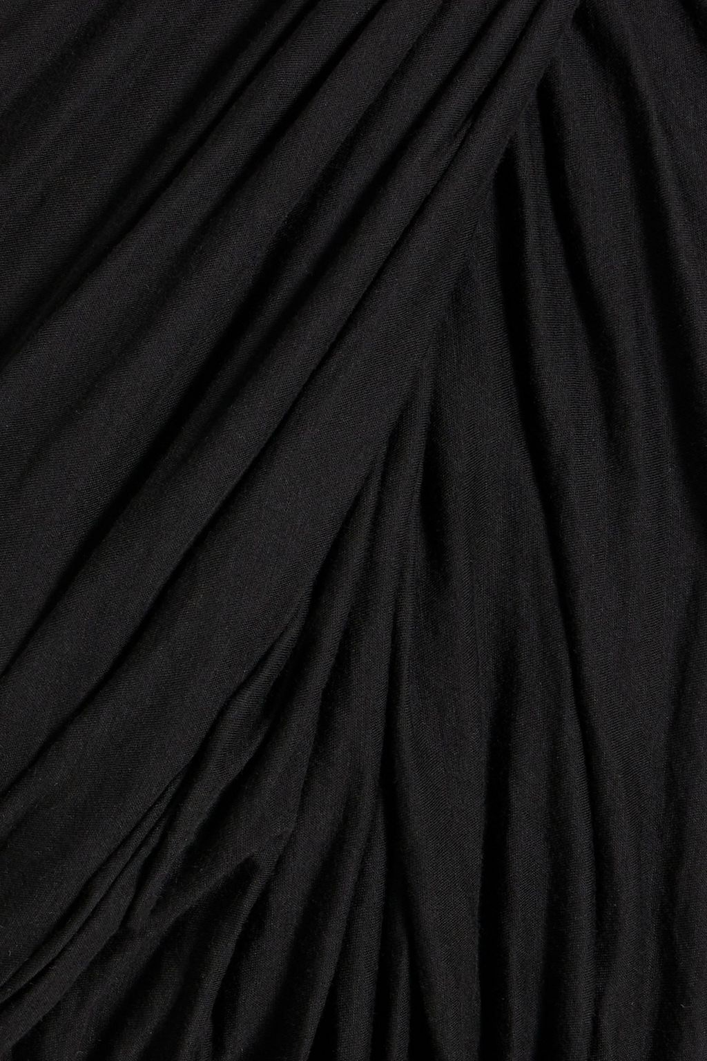 RICK OWENS Lido one-shoulder draped cotton-jersey bodysuit