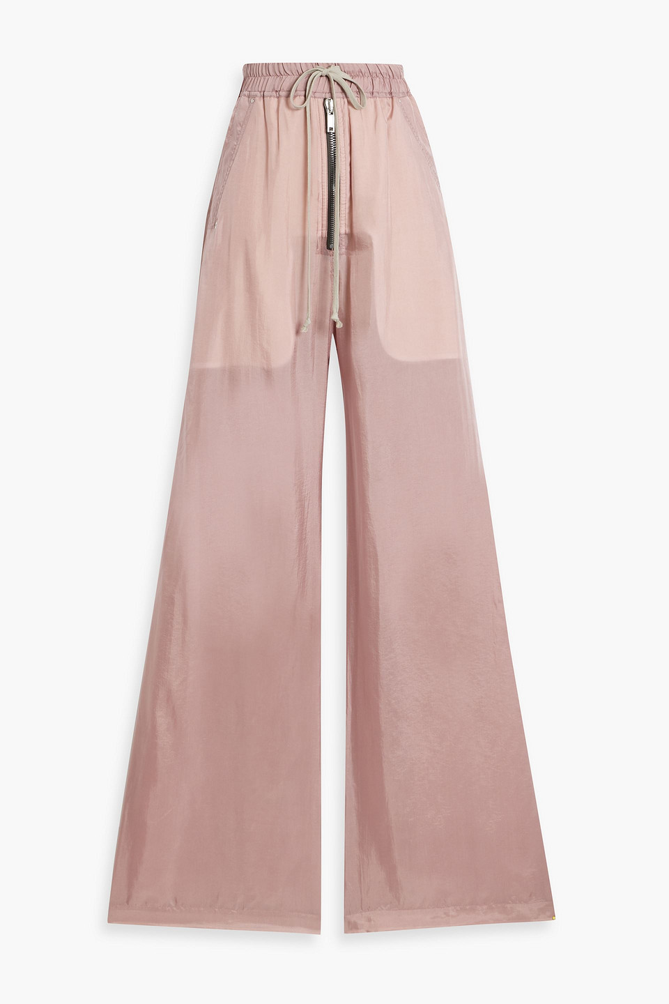 Rick Owens Geth Belas Cupro Wide-leg Pants In Antique Rose
