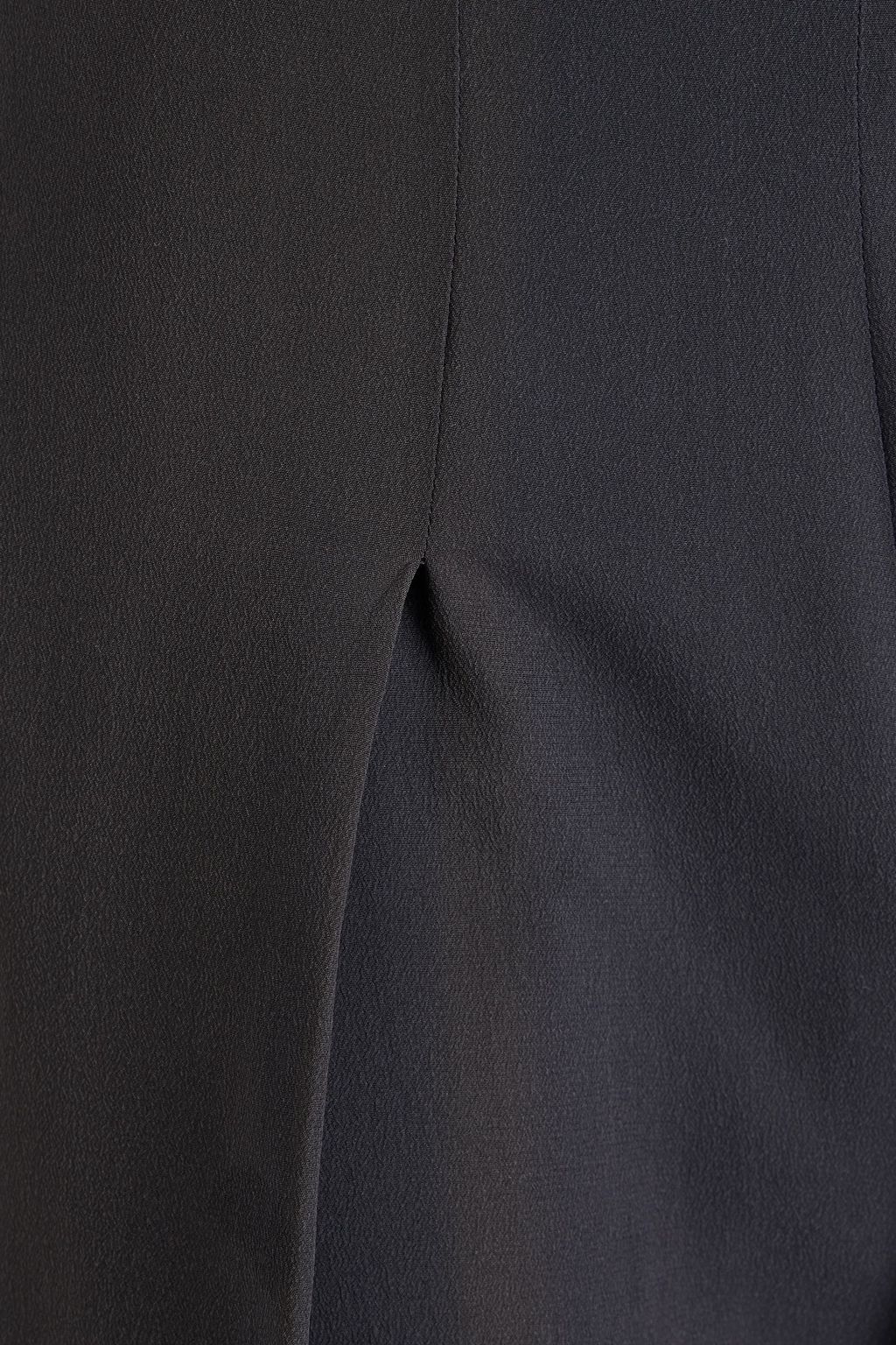 GENTRYPORTOFINO Pleated silk crepe de chine wide-leg pants