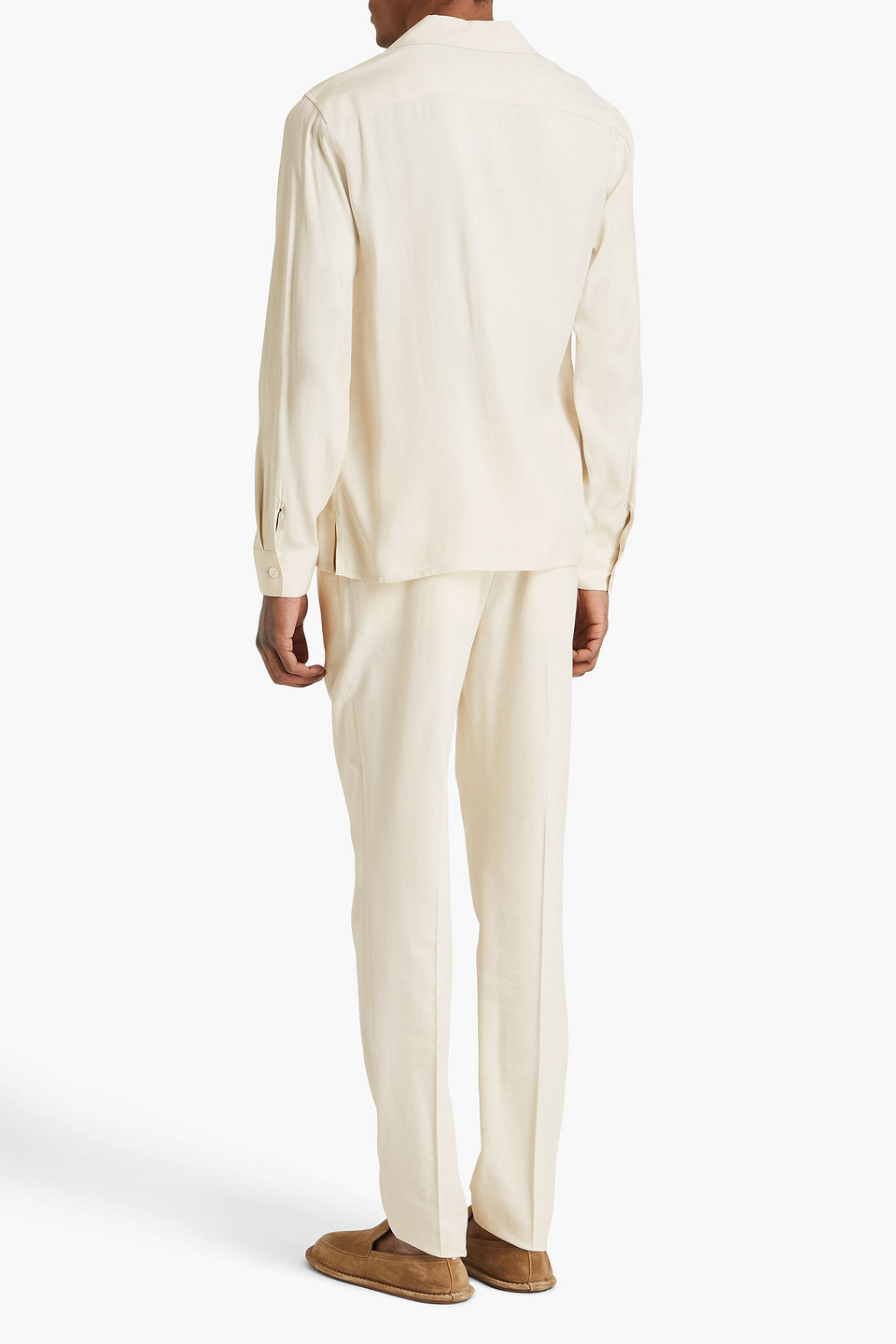 Sandro Hemd Aus Twill In Naturfarben