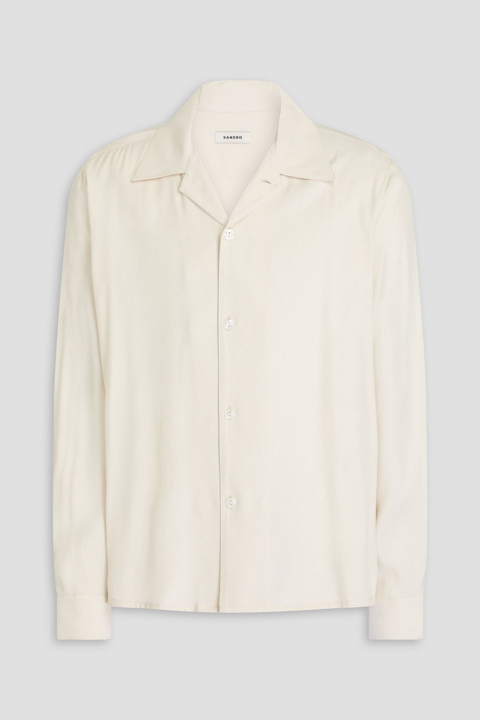 Sandro Hemd Aus Twill In Naturfarben
