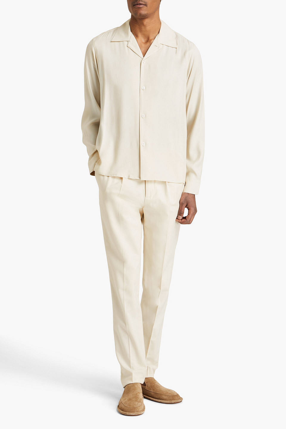Sandro Hemd Aus Twill In Naturfarben