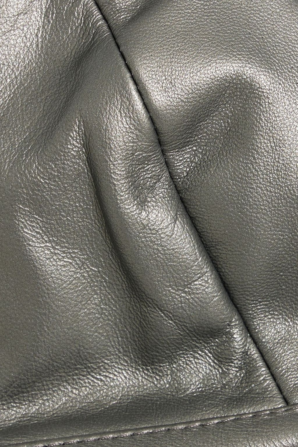 RICK OWENS Leather halterneck bra top