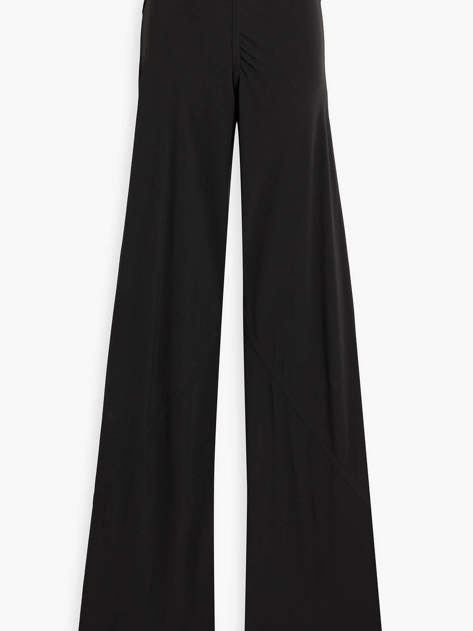 jumbo bias crepe wide-leg pants