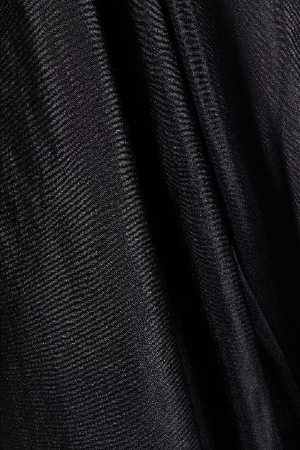 RICK OWENS Flag cropped silk-paneled cotton-jersey top