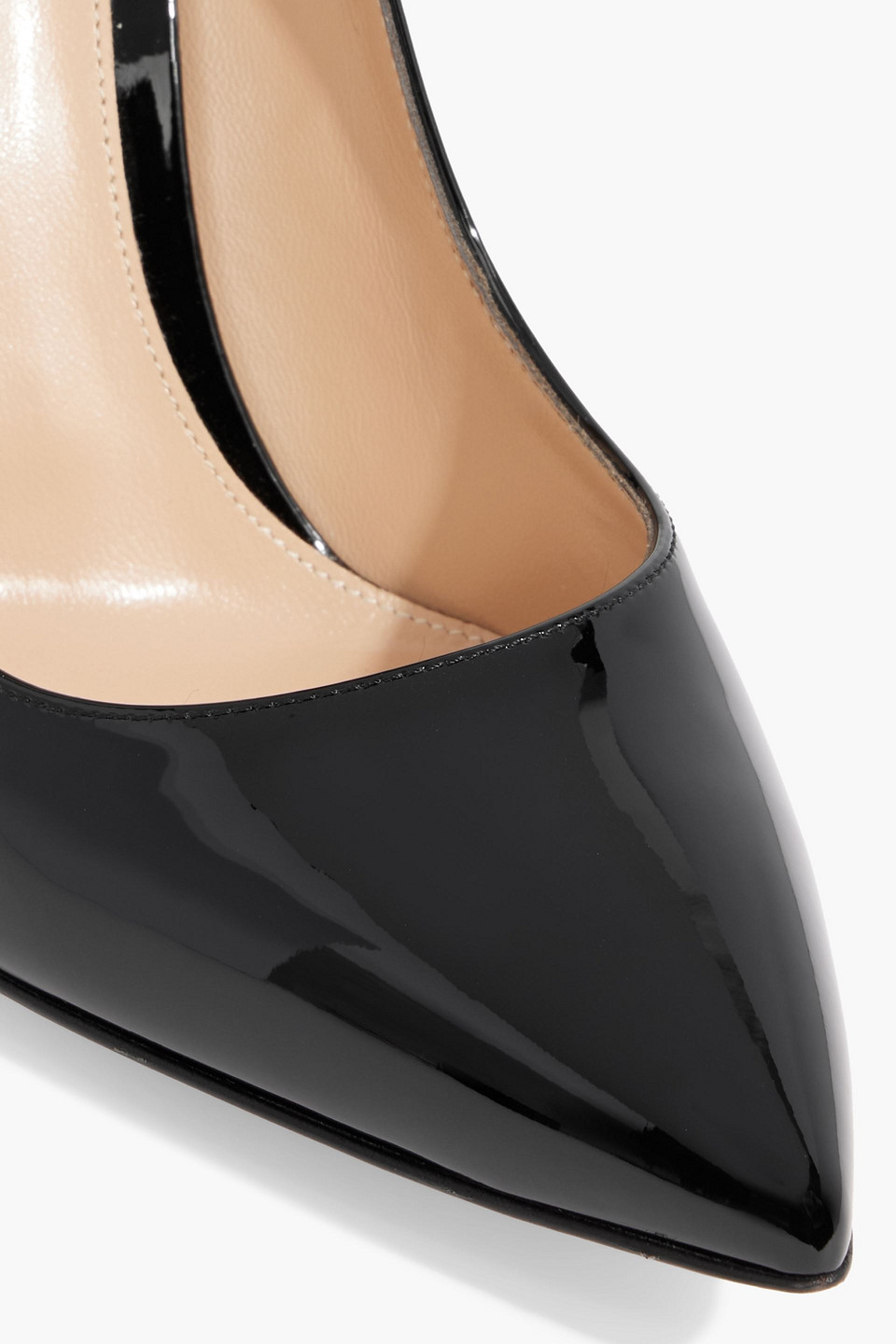 GIANVITO ROSSI ELLIPSIS PATENT-LEATHER PUMPS 