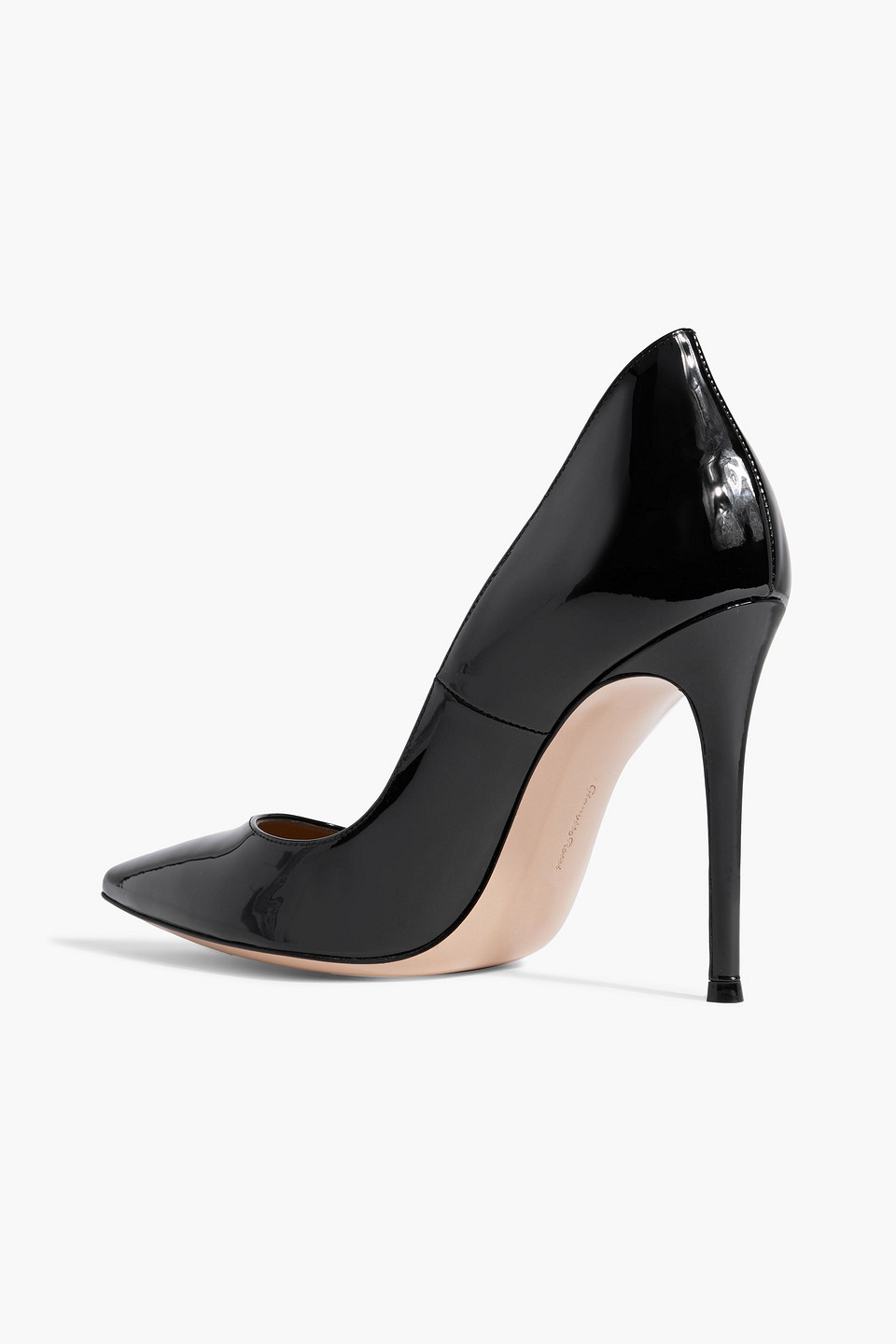 GIANVITO ROSSI ELLIPSIS PATENT-LEATHER PUMPS 