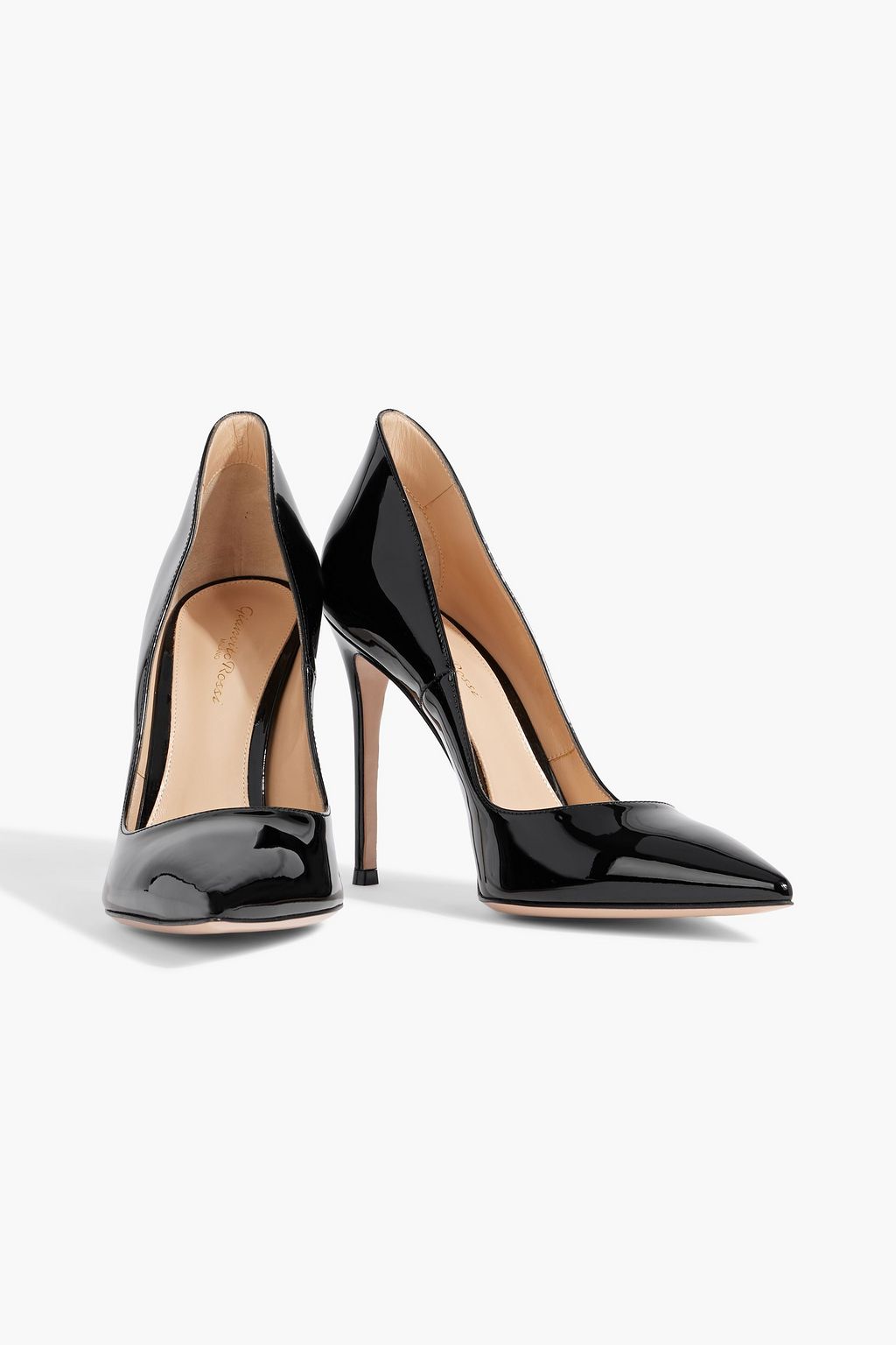 GIANVITO ROSSI Ellipsis patent-leather pumps