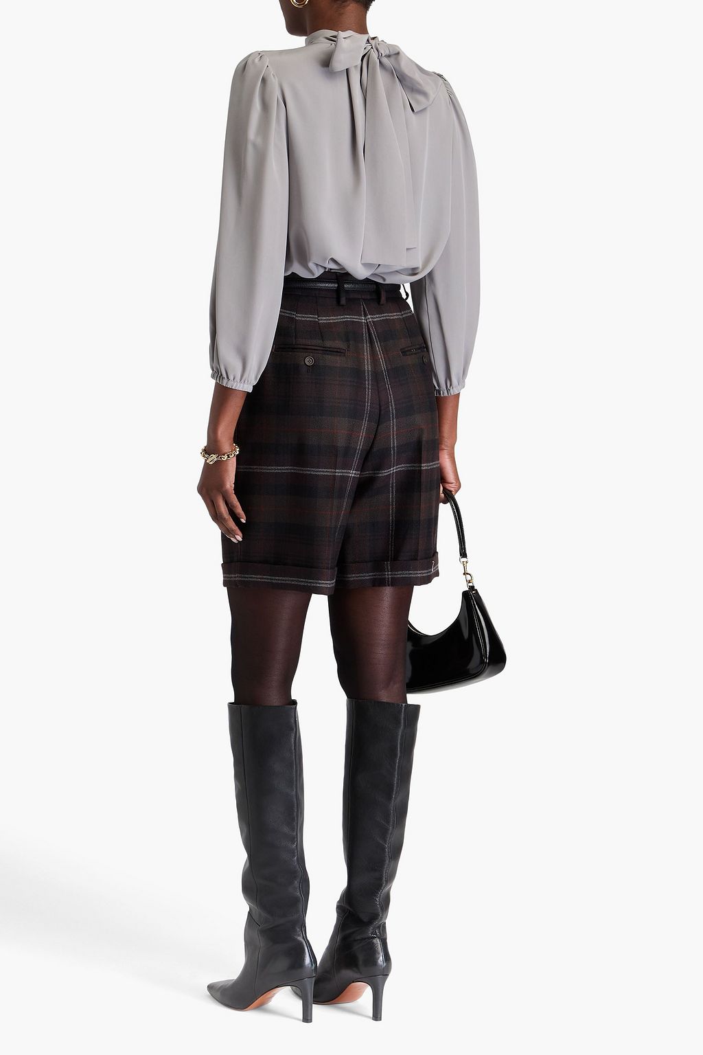 DOLCE&GABBANA Gathered silk crepe de chine blouse