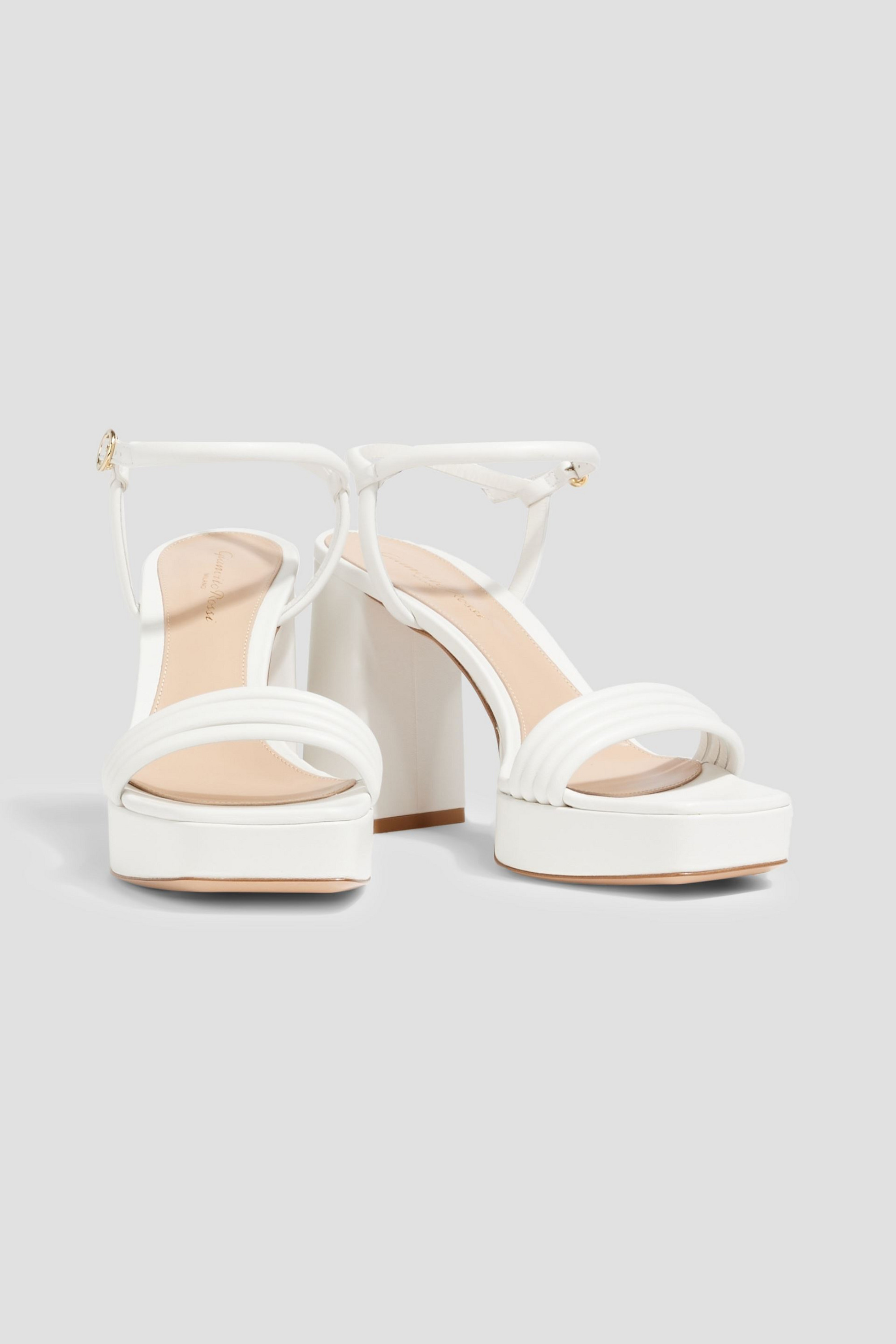GIANVITO ROSSI Lena leather platform sandals thumbnail