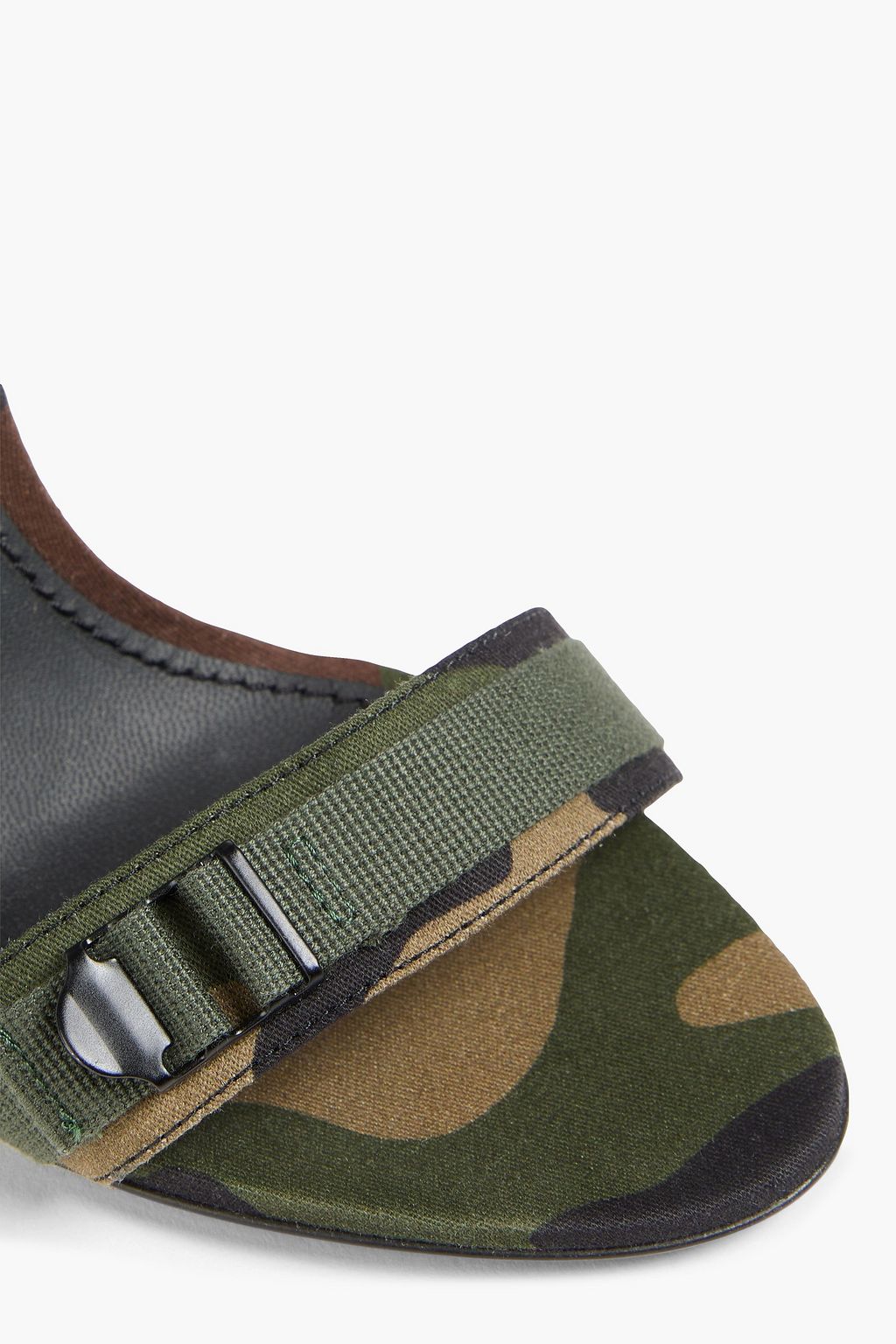 DOLCE&GABBANA Camouflage-print twill sandals