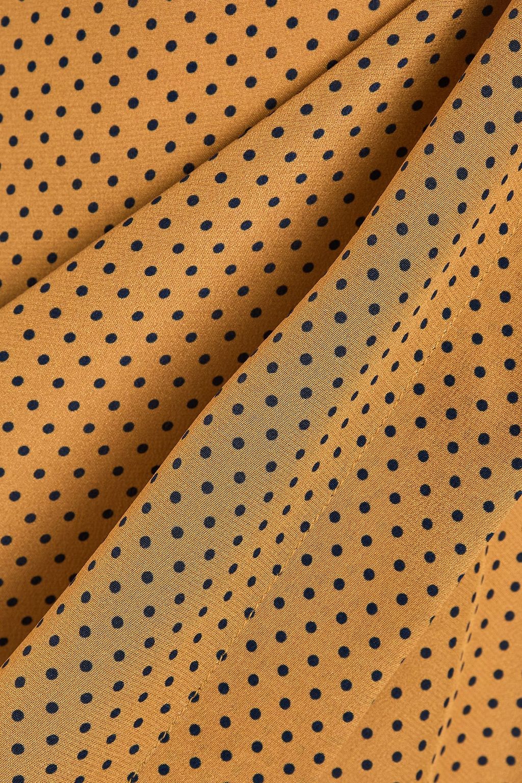 DOLCE&GABBANA Polka-dot silk crepe de chine shirt