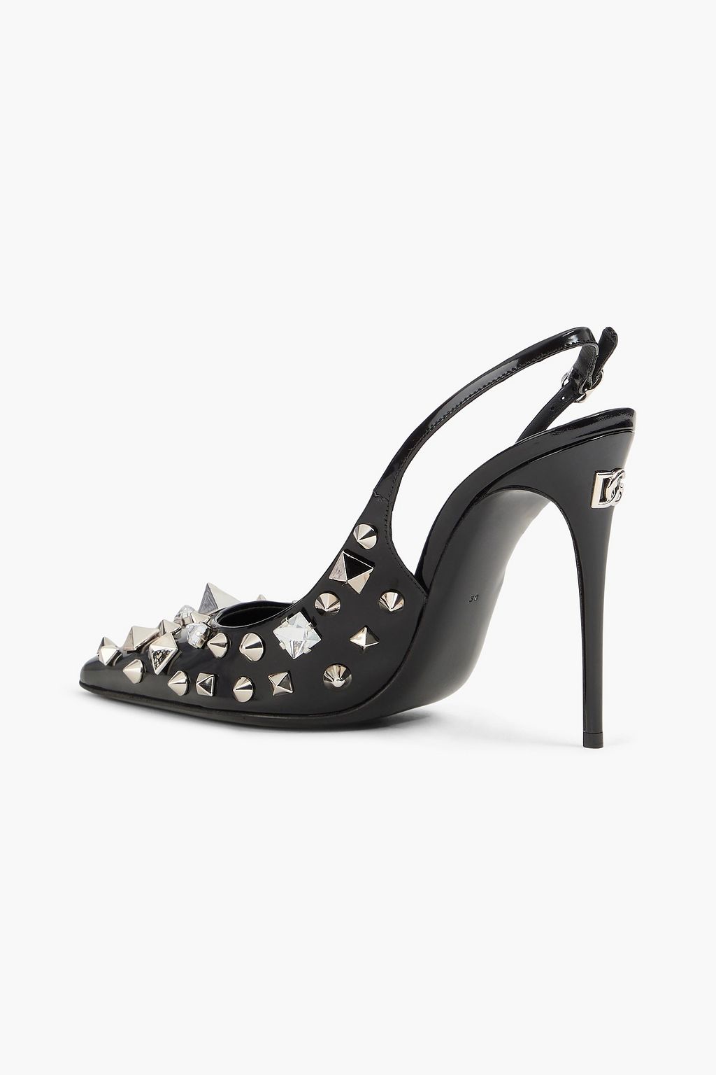 DOLCE&GABBANA Embellished patent-leather pumps