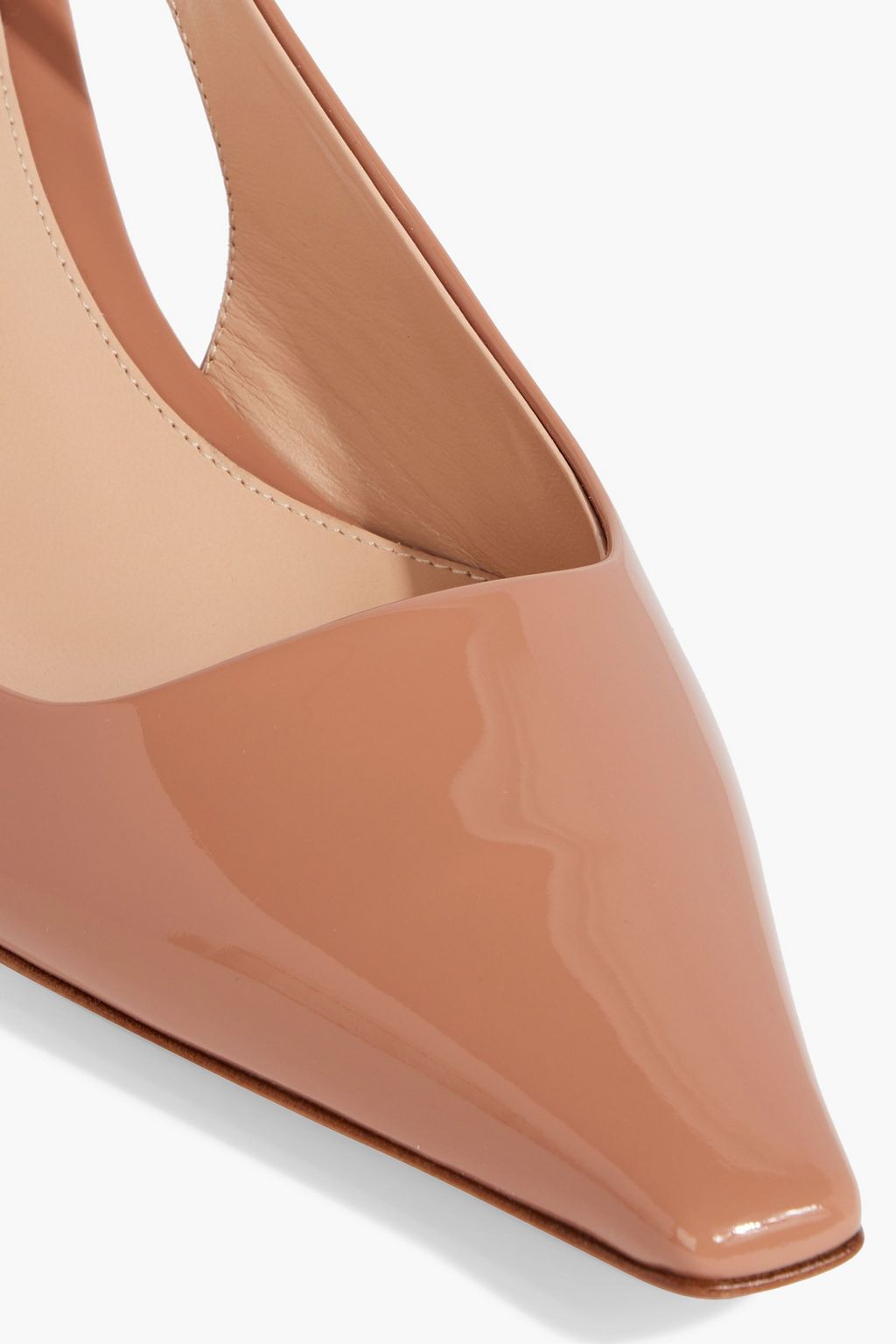 GIANVITO ROSSI Cosmic 55 patent-leather slingback pumps