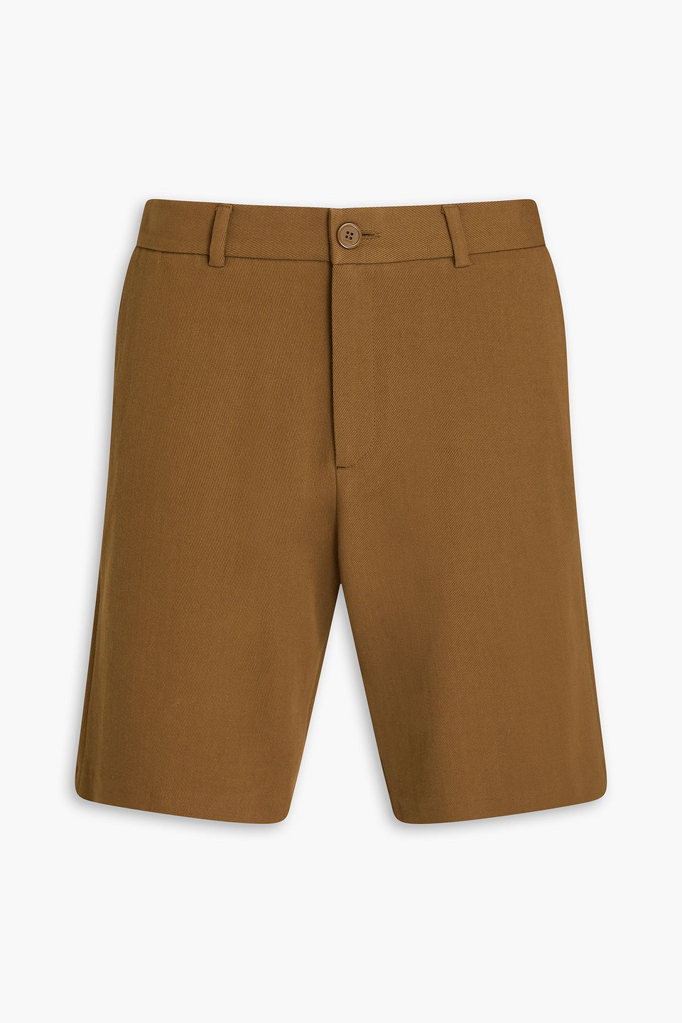 Sandro Shorts Aus Baumwoll-twill In Hellbraun