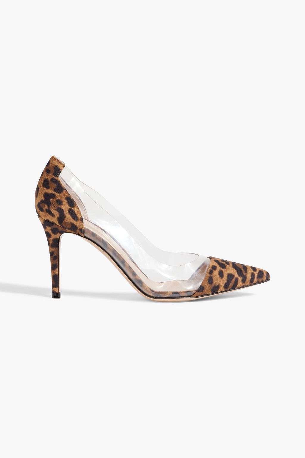 GIANVITO ROSSI Leopard-print lamé pumps | THE OUTNET GIANVITO ROSSI Leopard-print lamé pumps | THE OUTNET