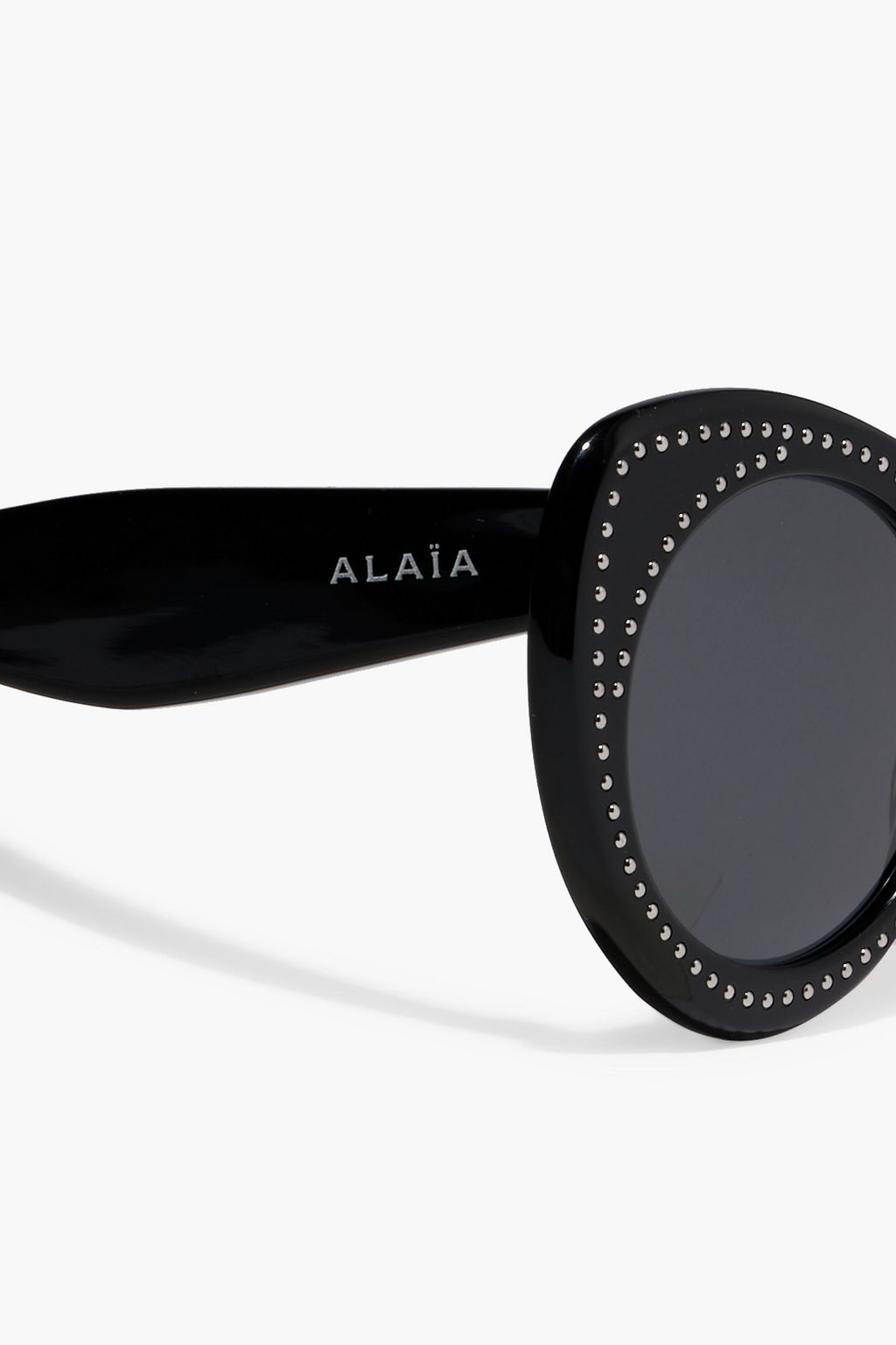 ALAÏA Cat-eye studded acetate sunglasses