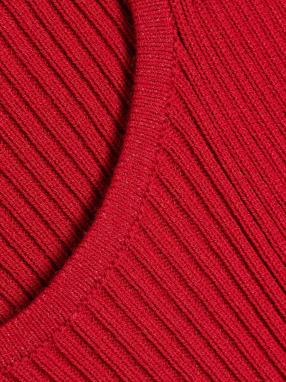 ribbed-knit maxi dress