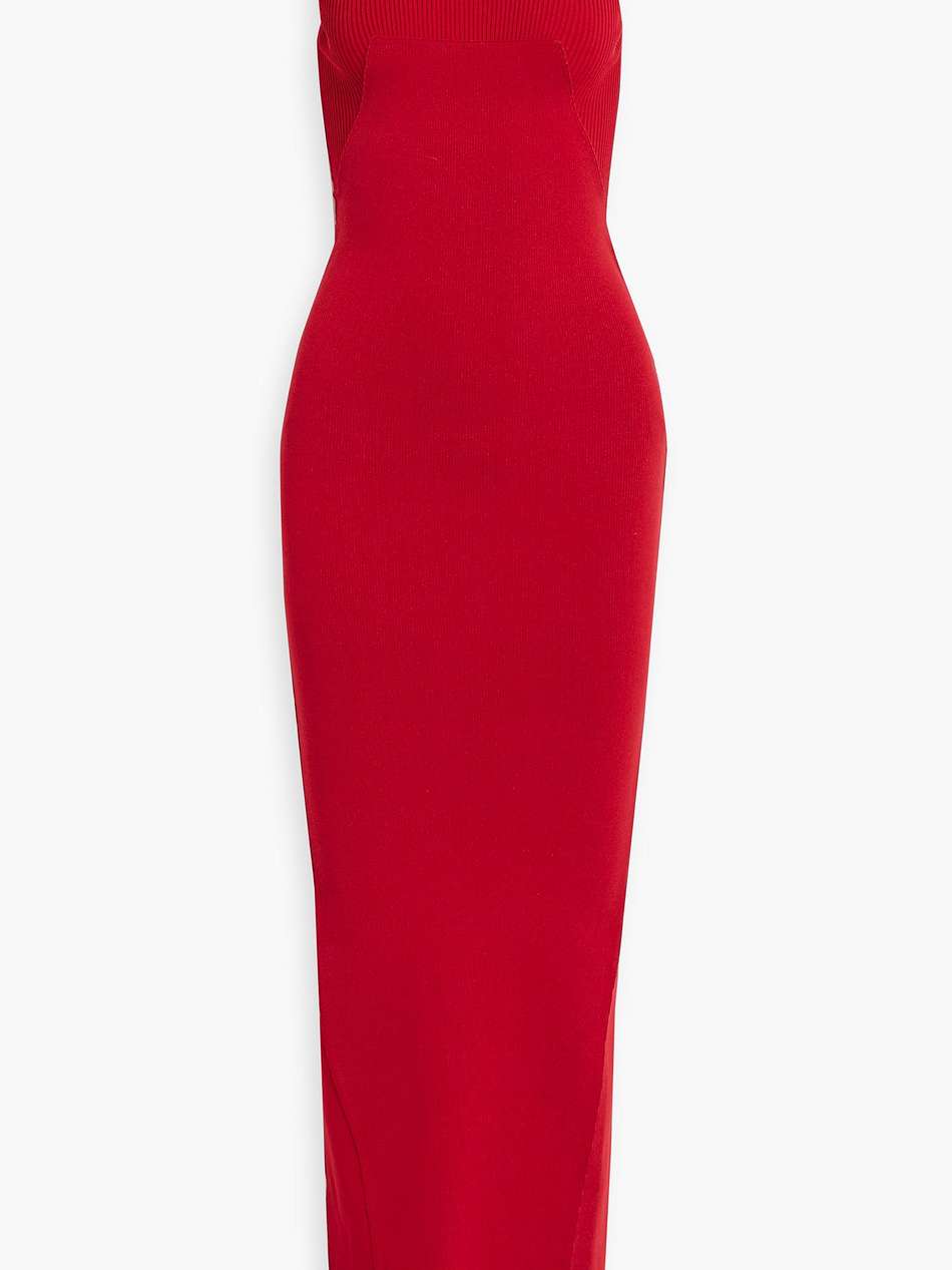 ribbed-knit maxi dress