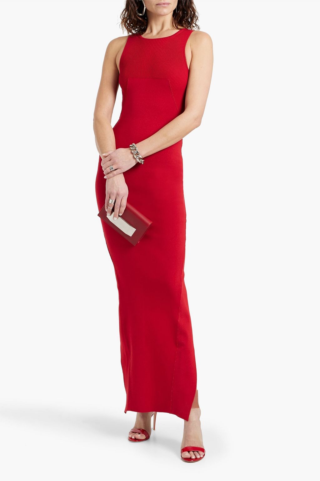 RICK OWENS Stretch-knit maxi dress