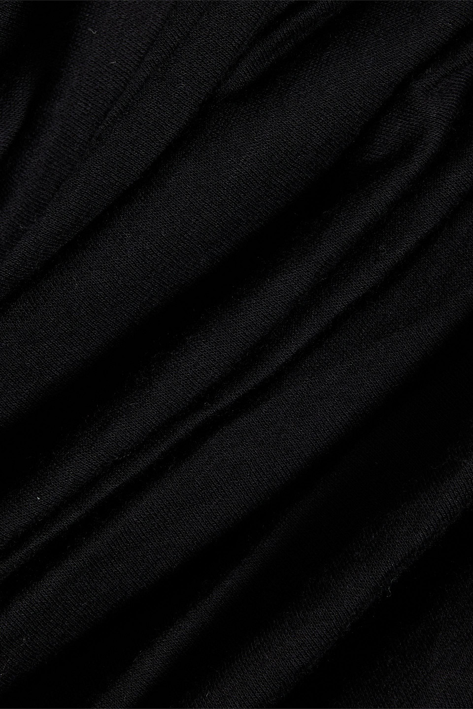 Rick Owens Tatlin Wide-shoulders Crop Top In Black