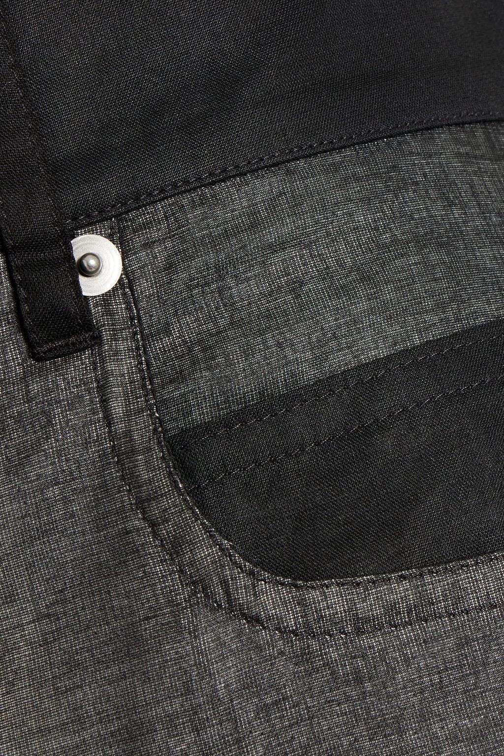 RICK OWENS 코튼 거즈 부츠컷 팬츠