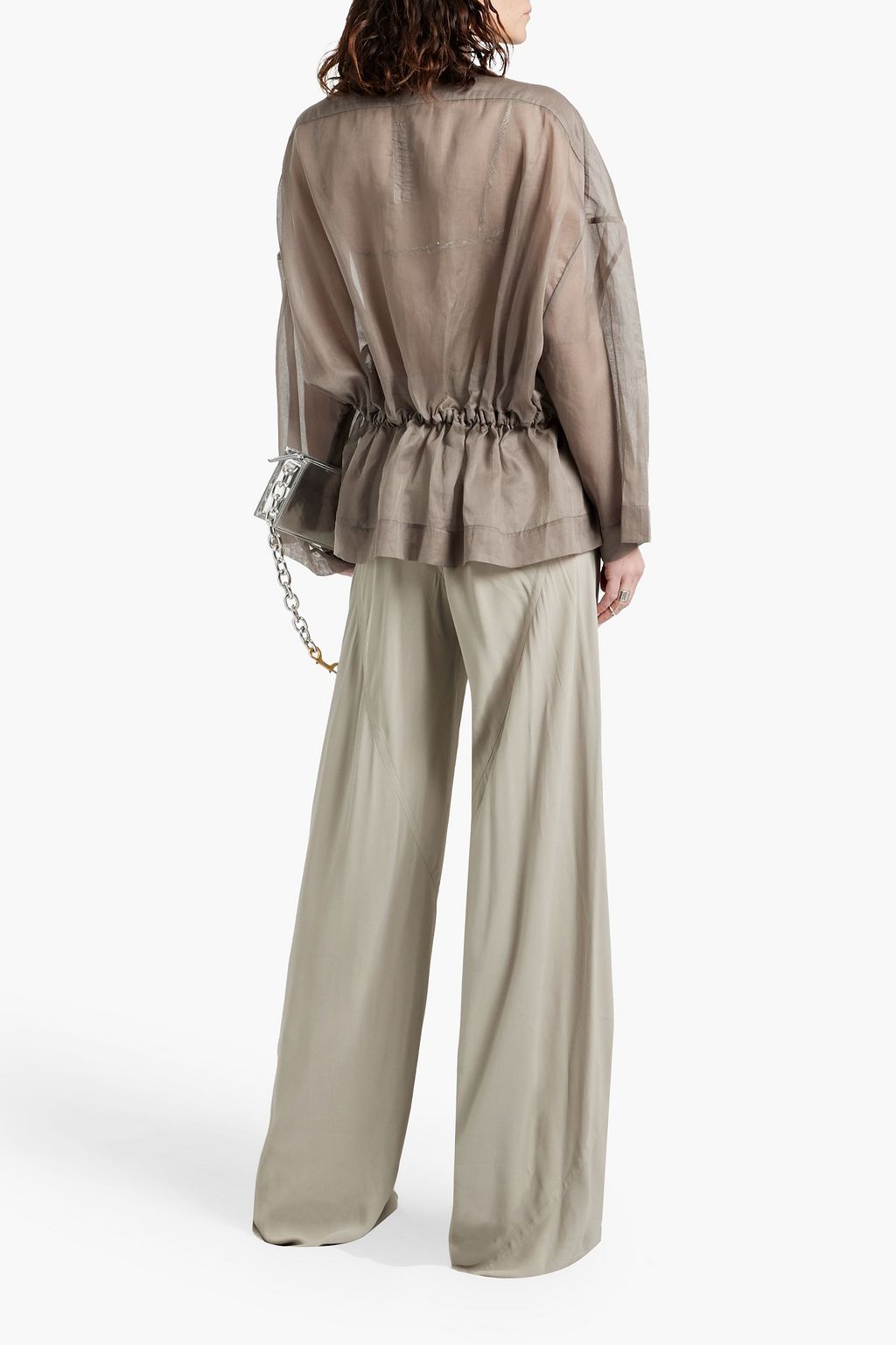 RICK OWENS Jumbo Bias crepe wide-leg pants