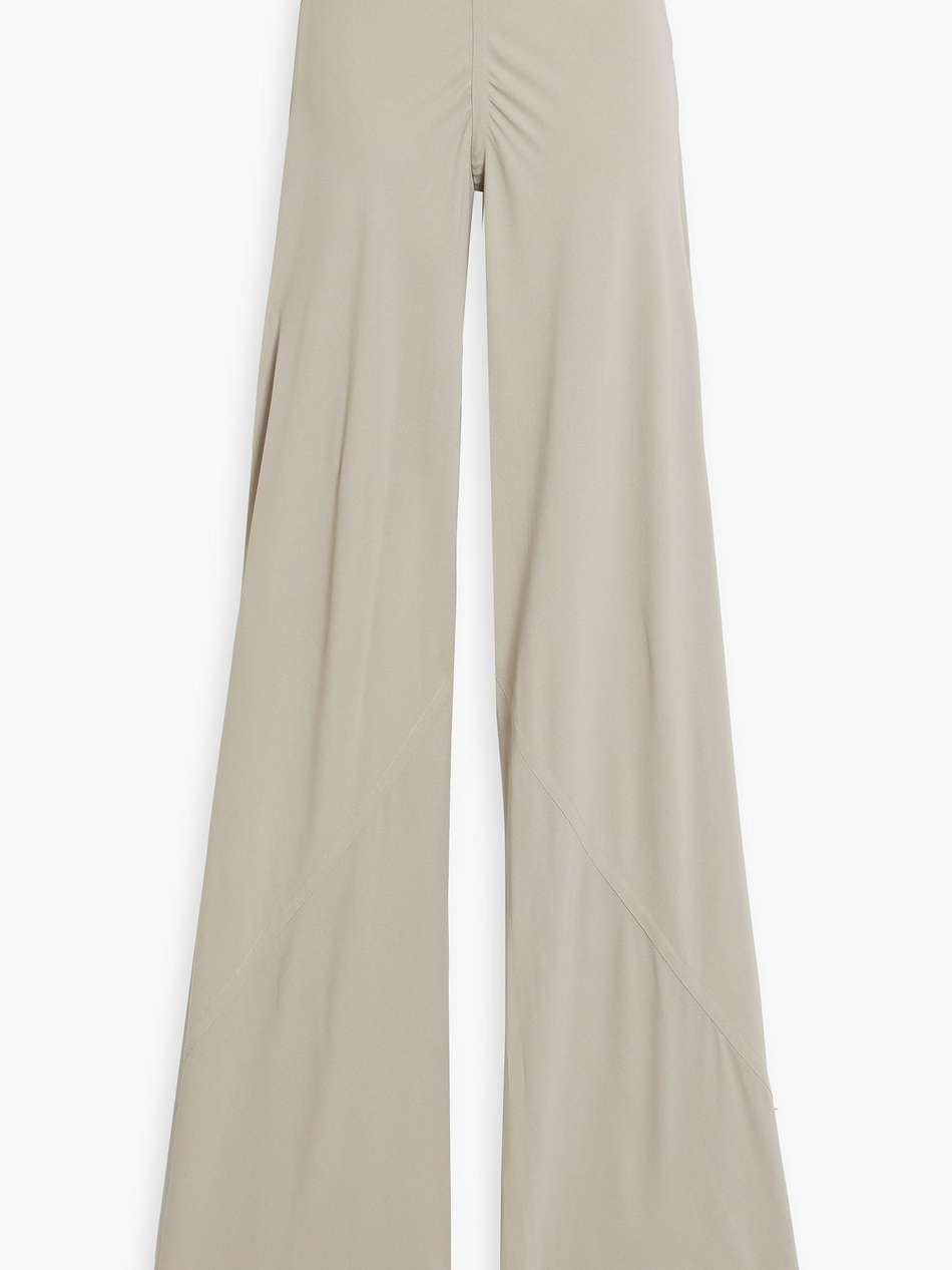 jumbo bias crepe wide-leg pants