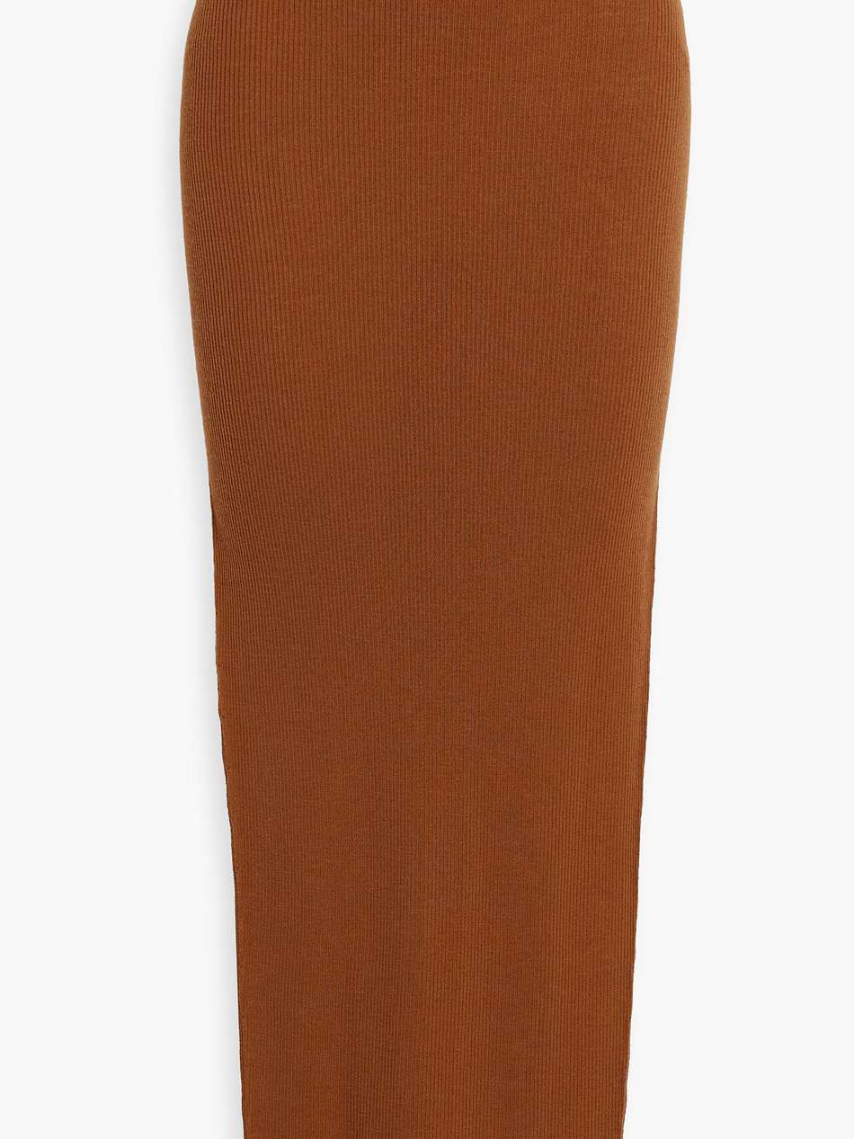 sacri ribbed wool-blend maxi pencil skirt