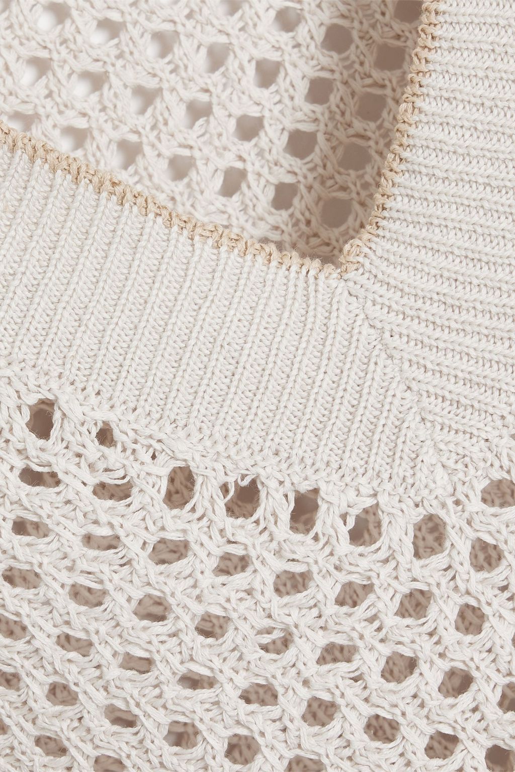 BRUNELLO CUCINELLI Open-knit cotton sweater