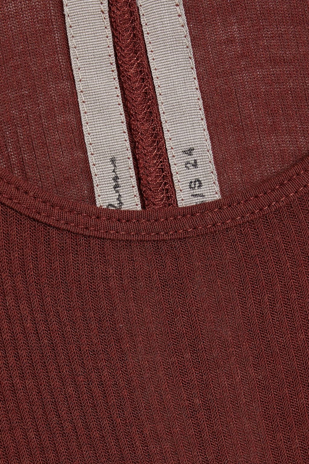 RICK OWENS Henna ribbed jersey mini dress