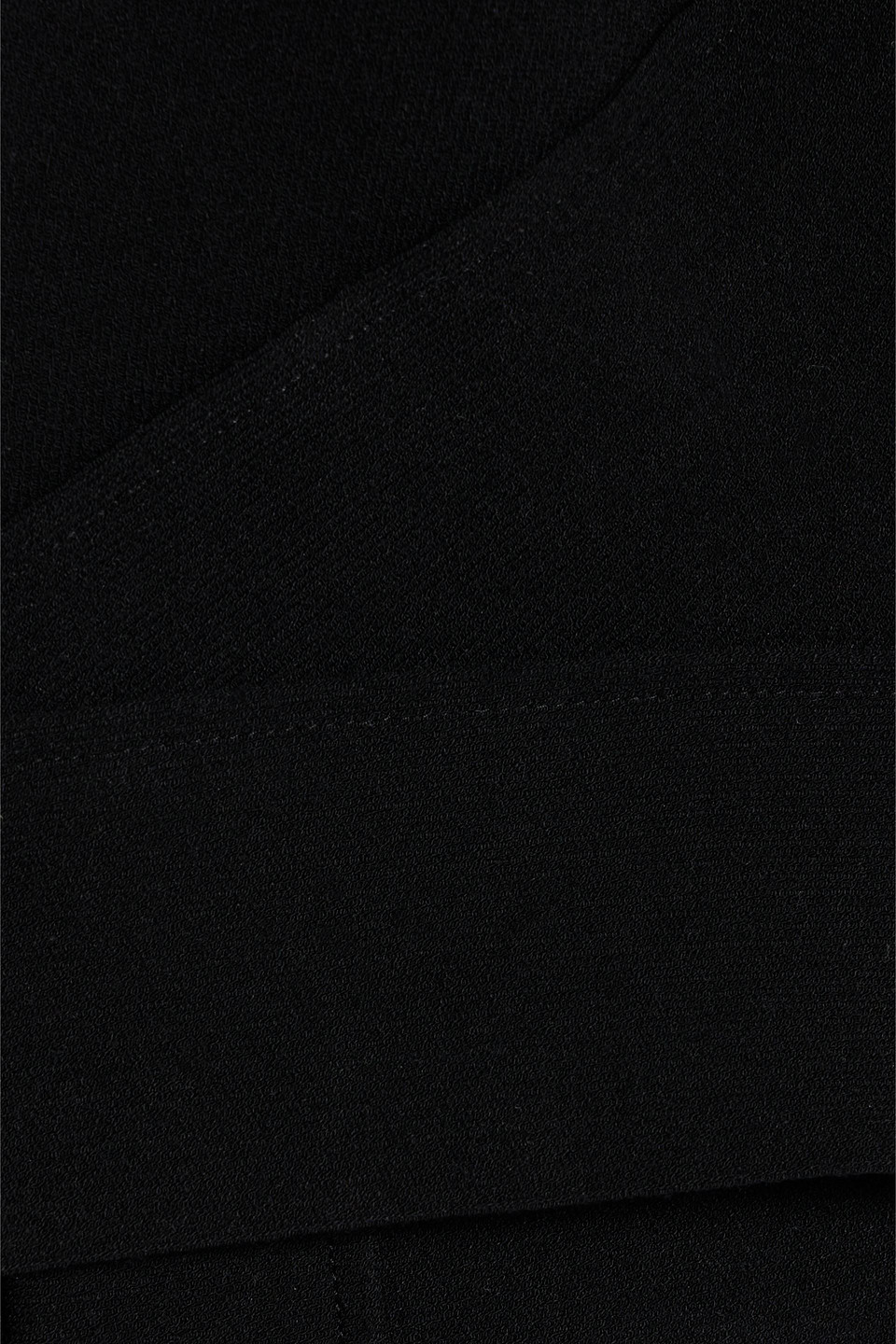 Rick Owens Cropped Cutout Stretch-knit Top In Black