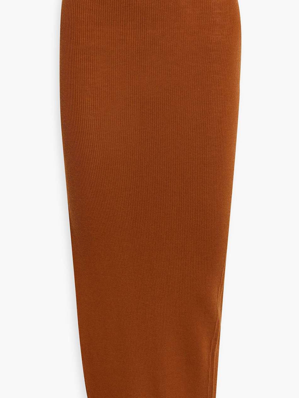 ziggy ribbed wool-blend midi skirt