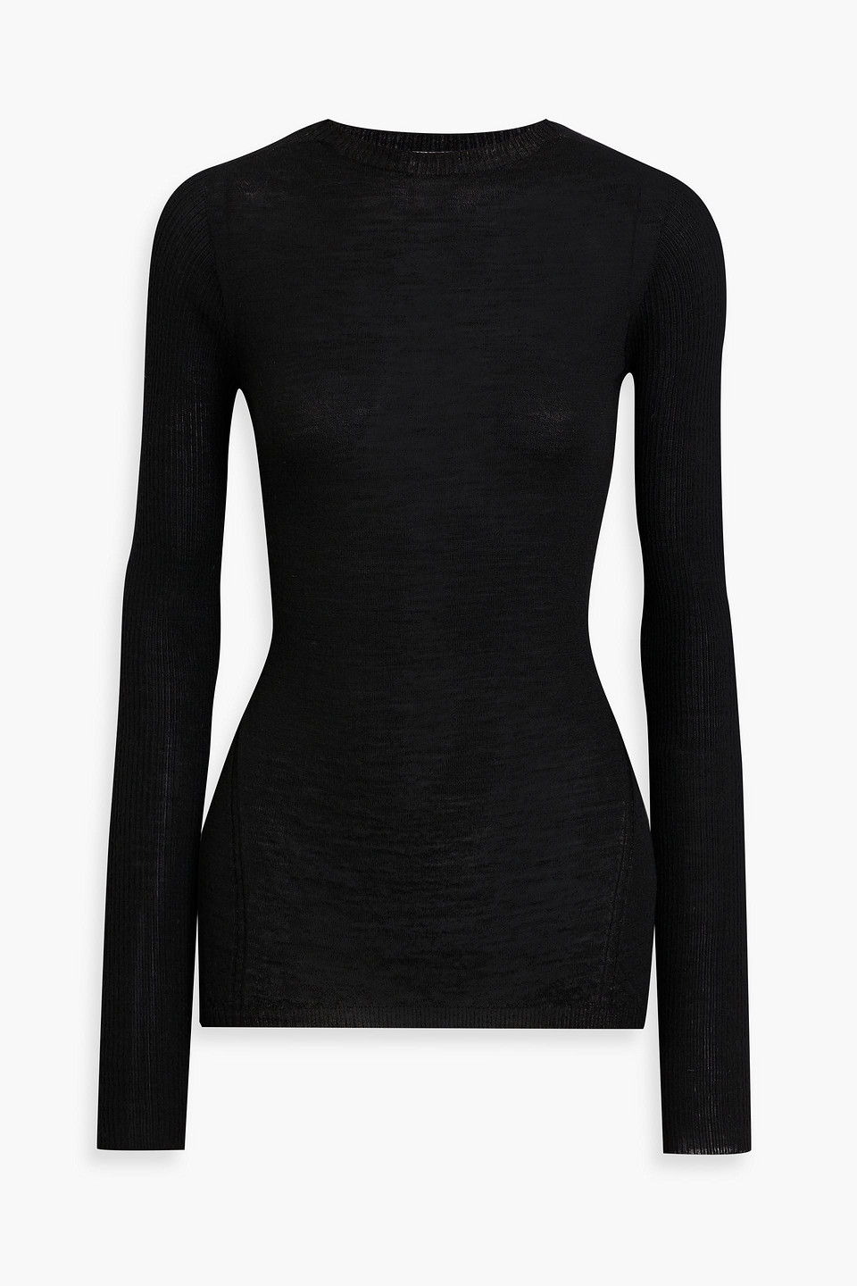 Rick Owens Woman Sweater Black Size L Virgin Wool In Black