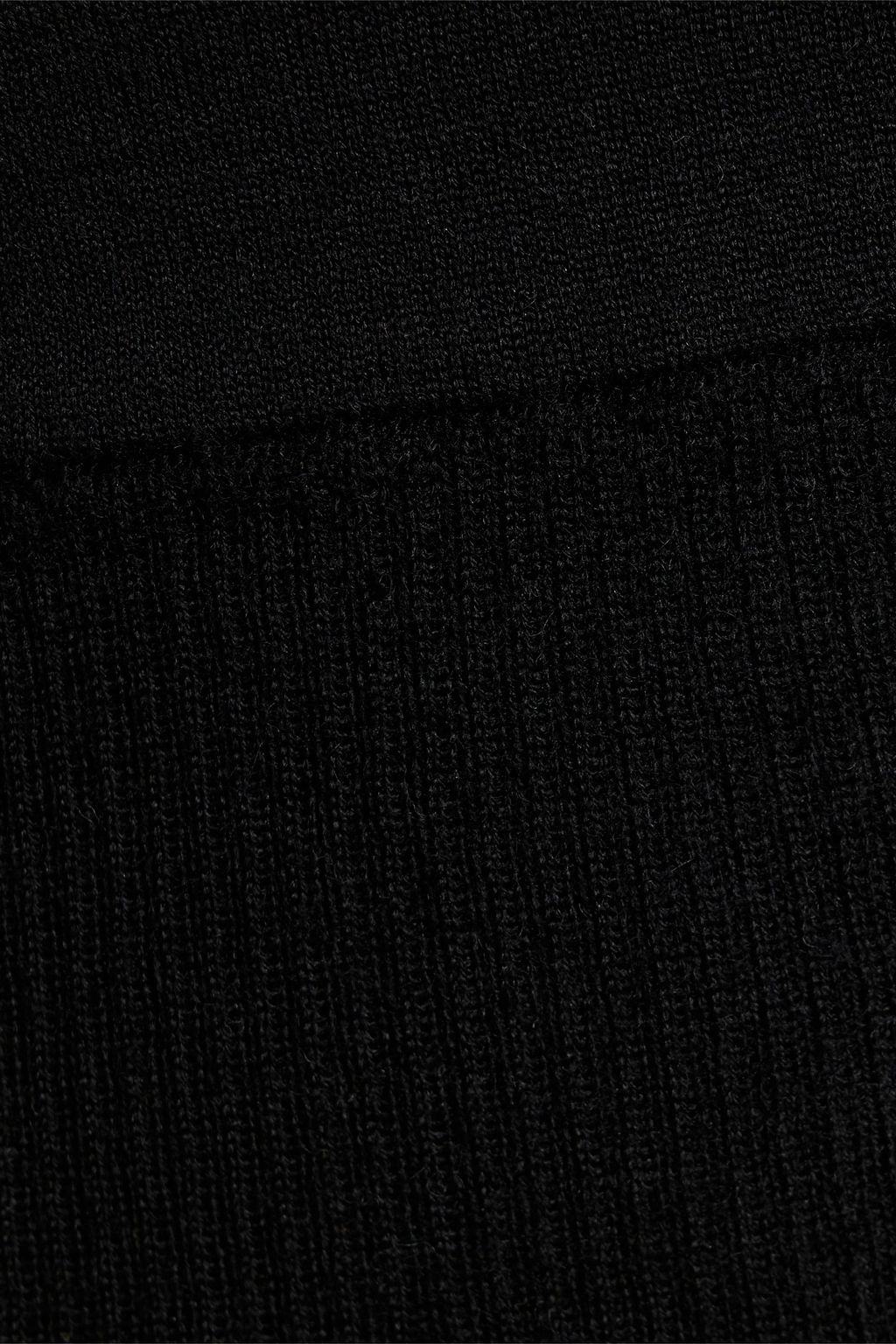 RICK OWENS Ziggy ribbed wool-blend midi pencil skirt