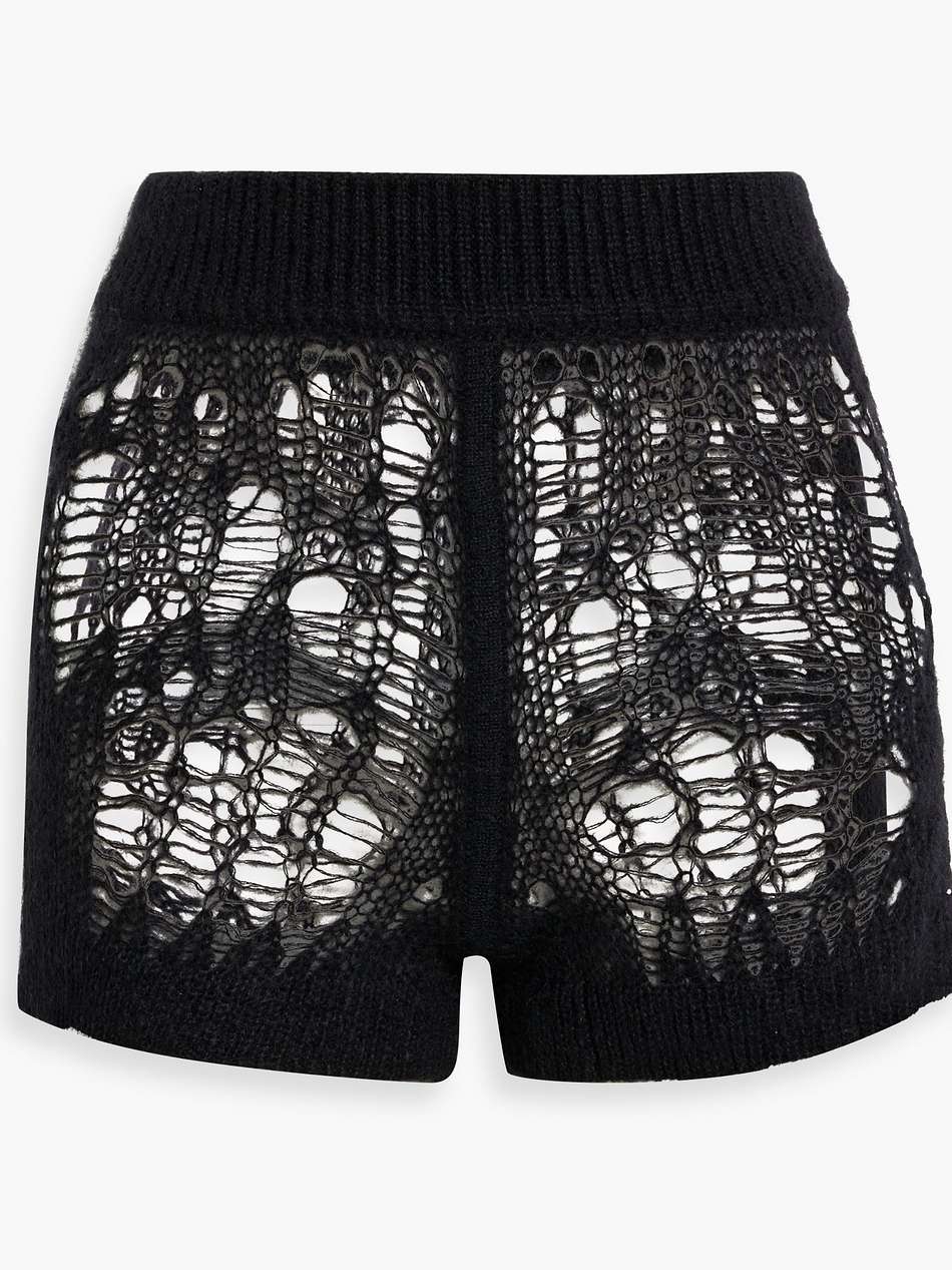 spider open-knit shorts