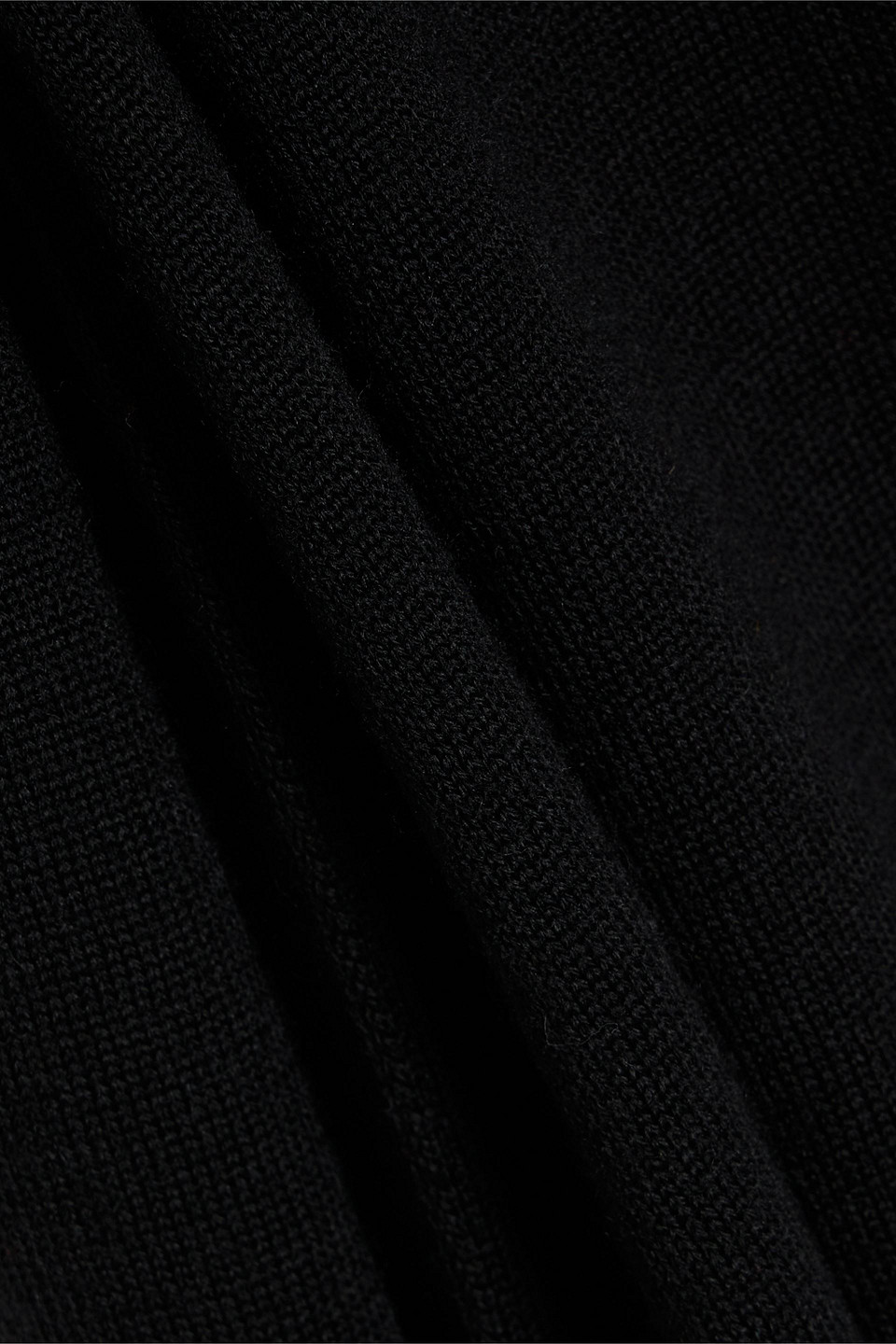 Rick Owens Asymmertic Draped Wool Top In Black