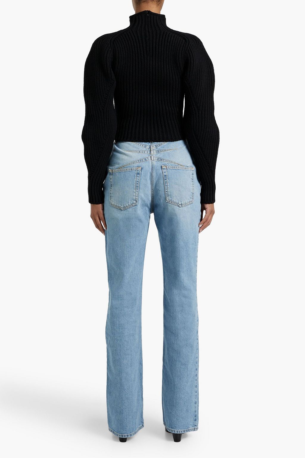 ALAÏA High-rise straight-leg jeans