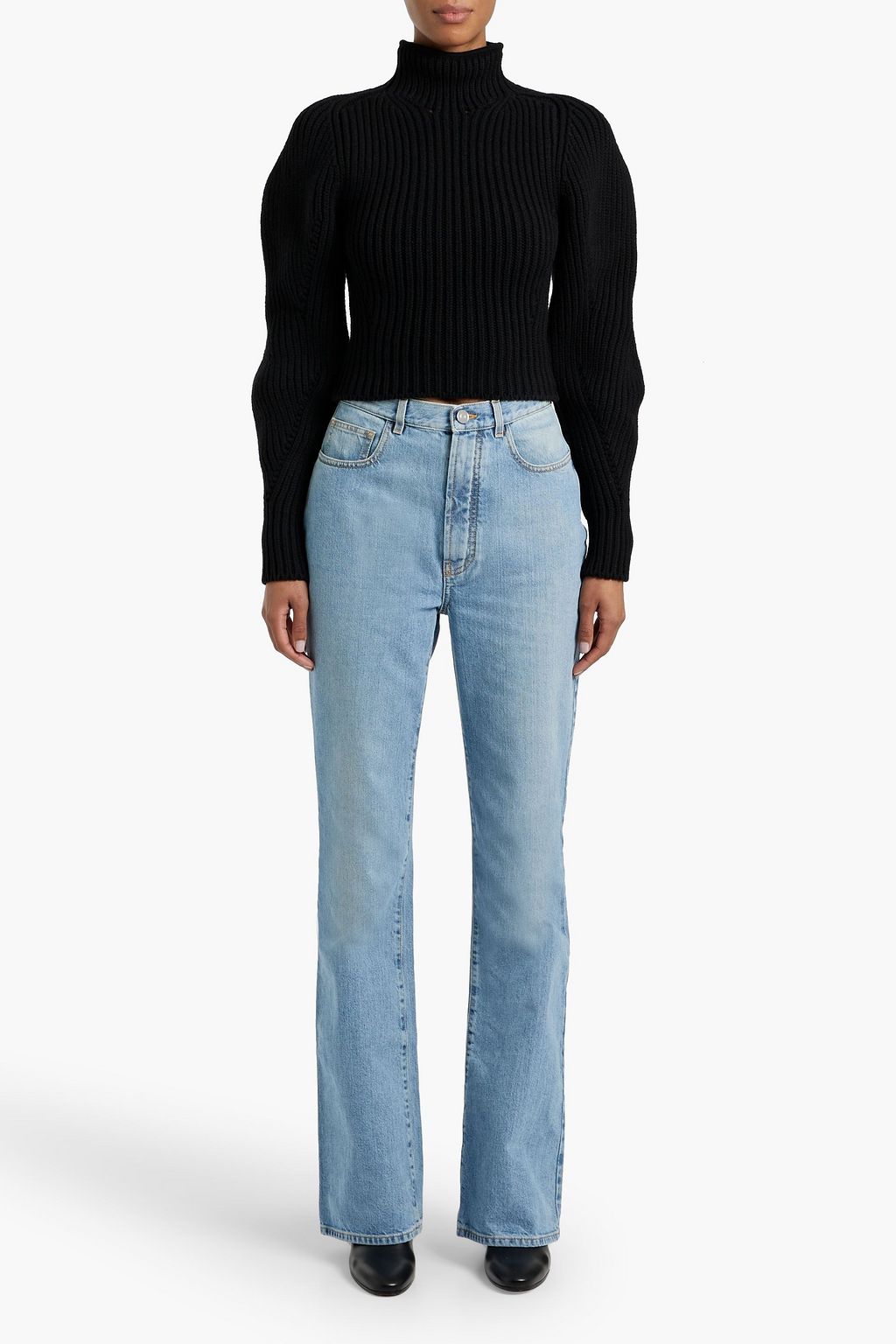ALAÏA High-rise straight-leg jeans