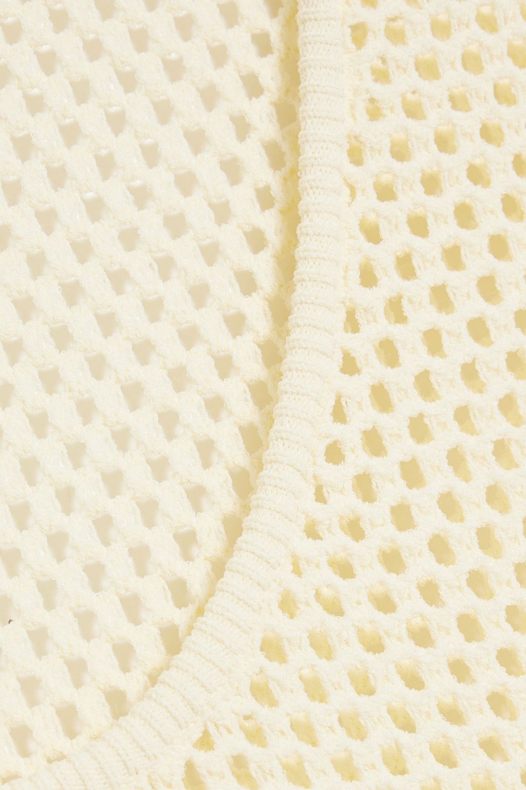 ALAÏA Fluted open-knit mini dress
