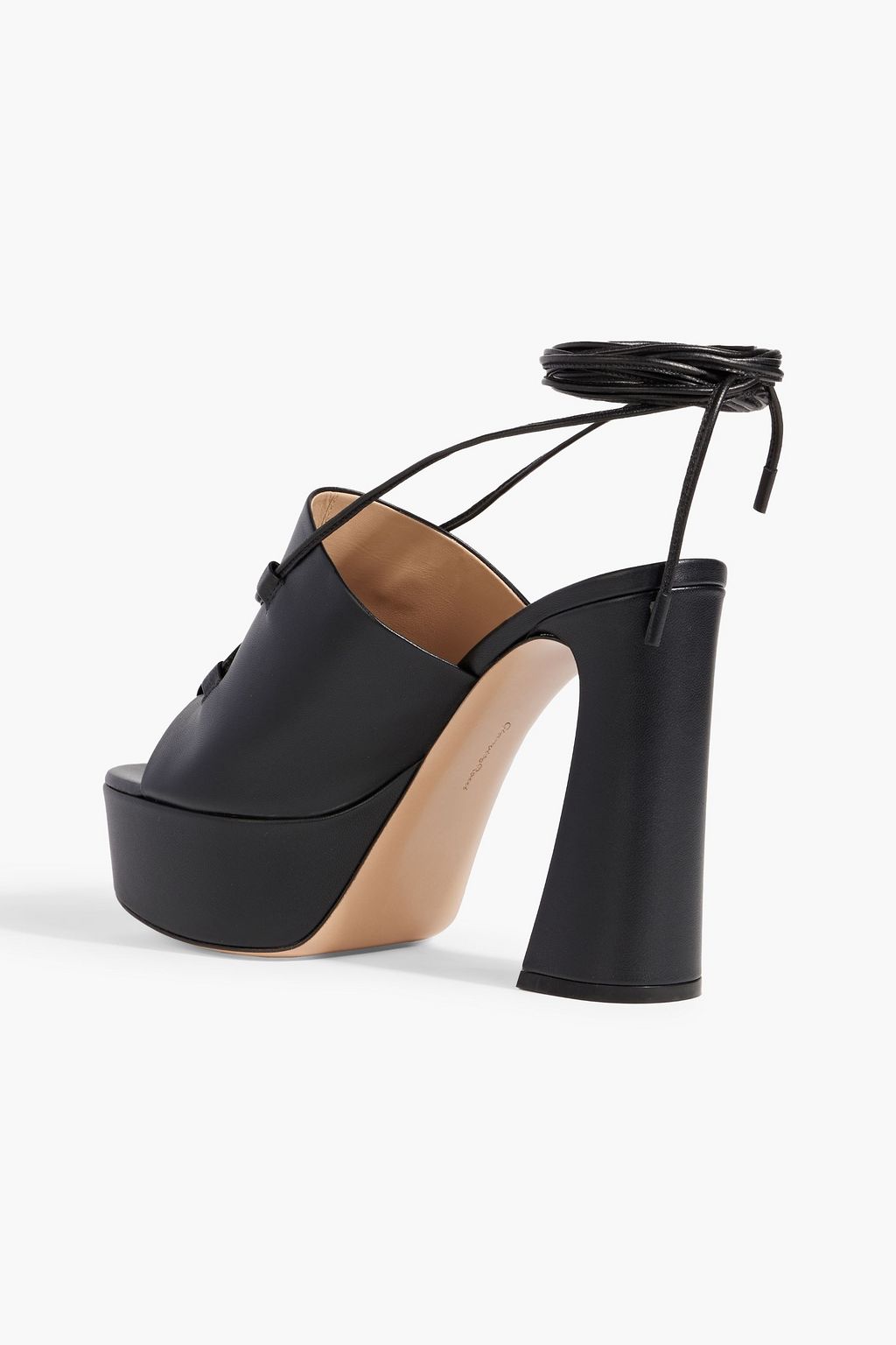 GIANVITO ROSSI Holly lace-up leather platform sandals