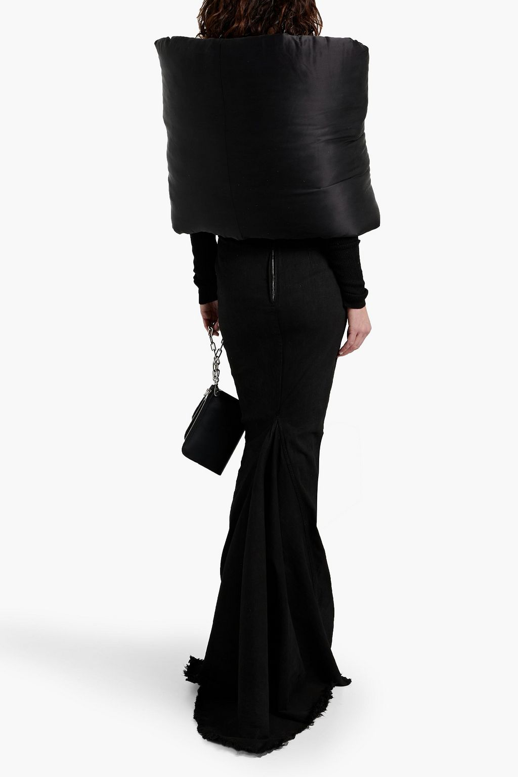 RICK OWENS وشاح من الحرير بتصميم مبطّن
