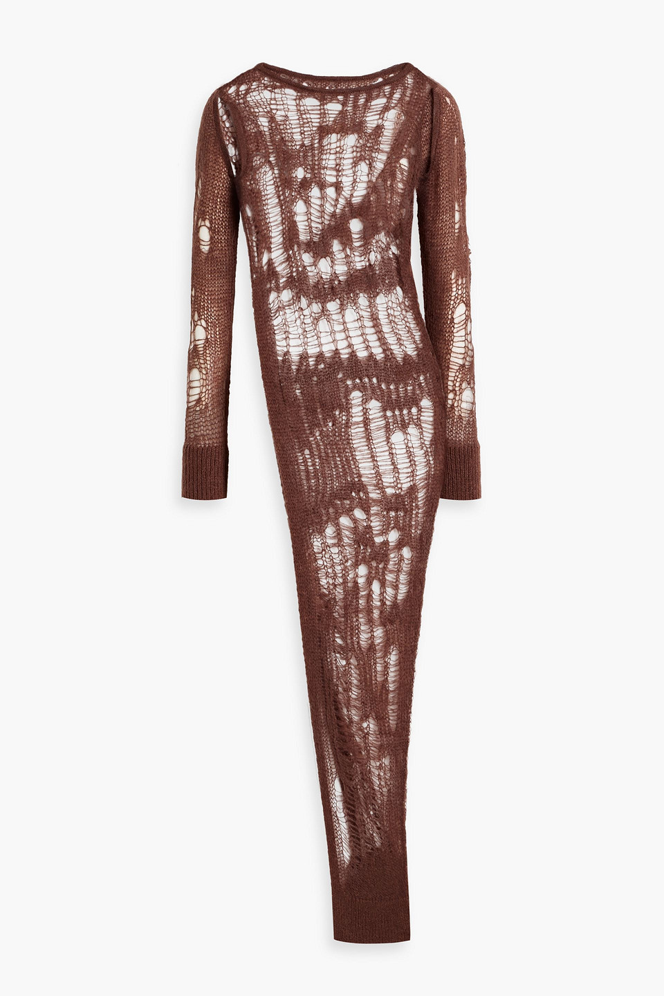 Rick Owens Open-knit Top In Brown
